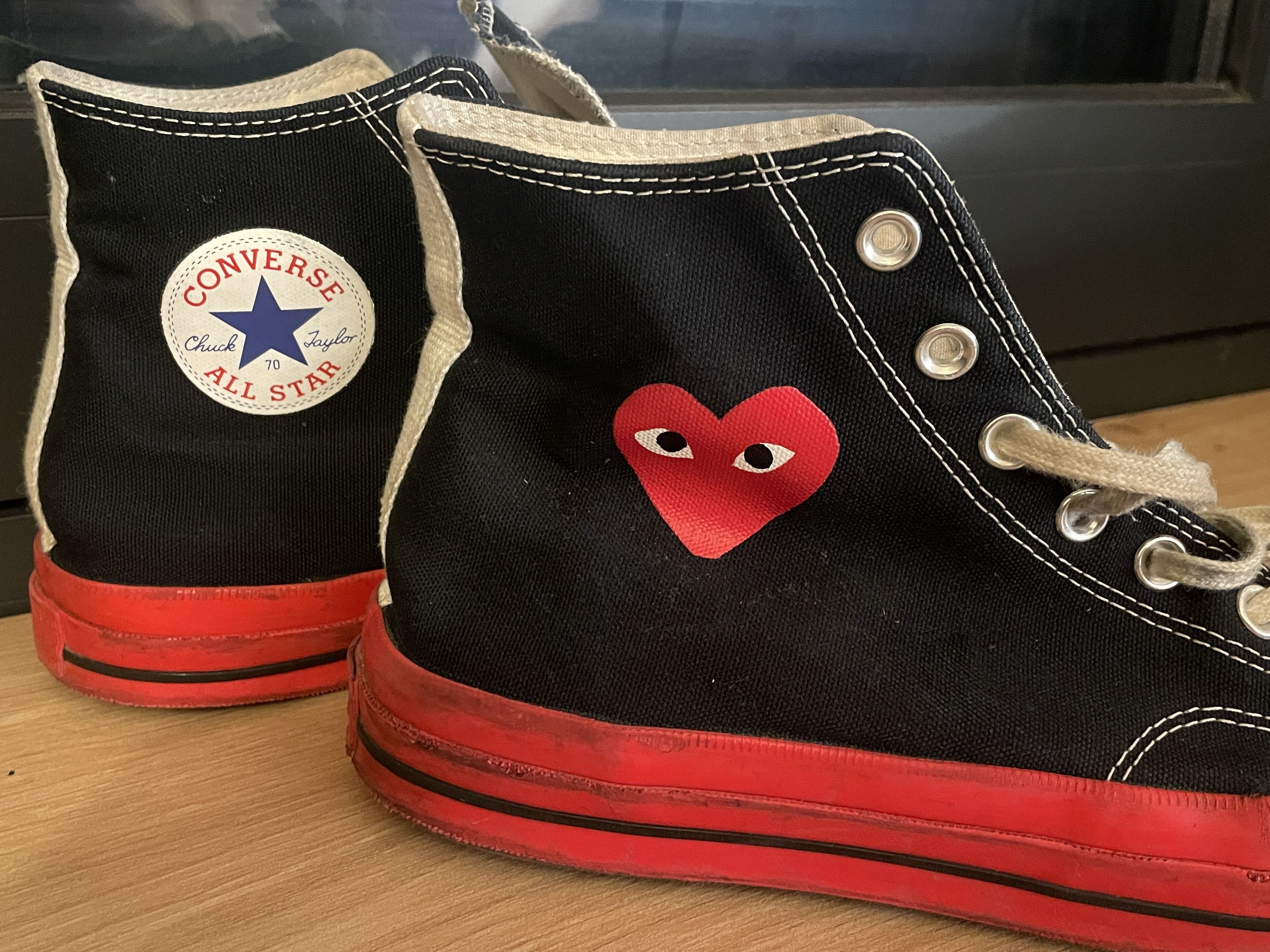 Converse Converse x Comme de Garcons red sneaker Size US 12 / EU 45 - 5 Thumbnail