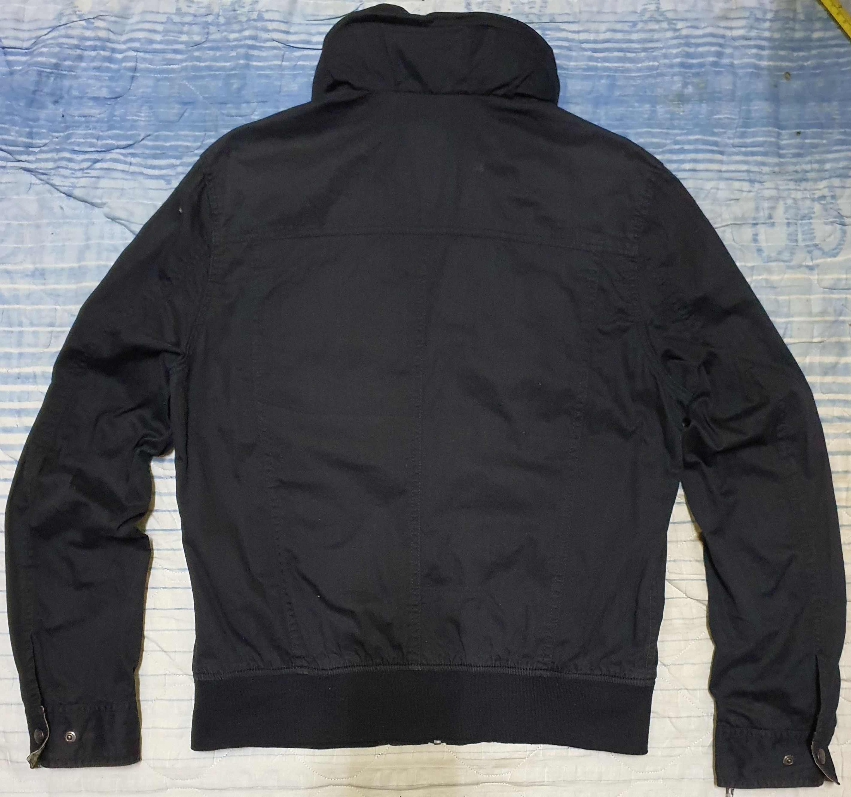 Japanese Brand Spinalh Embroidery Military Bomber Hooded Jacket (Black) Size US L / EU 52-54 / 3 - 7 Thumbnail