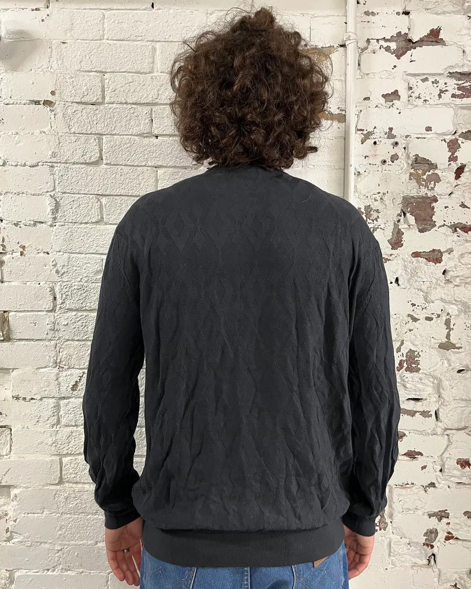 Emporio Armani SS2020 Emporio Armani Black Diamond Pattern Sweater Size US L / EU 52-54 / 3 - 3 Thumbnail