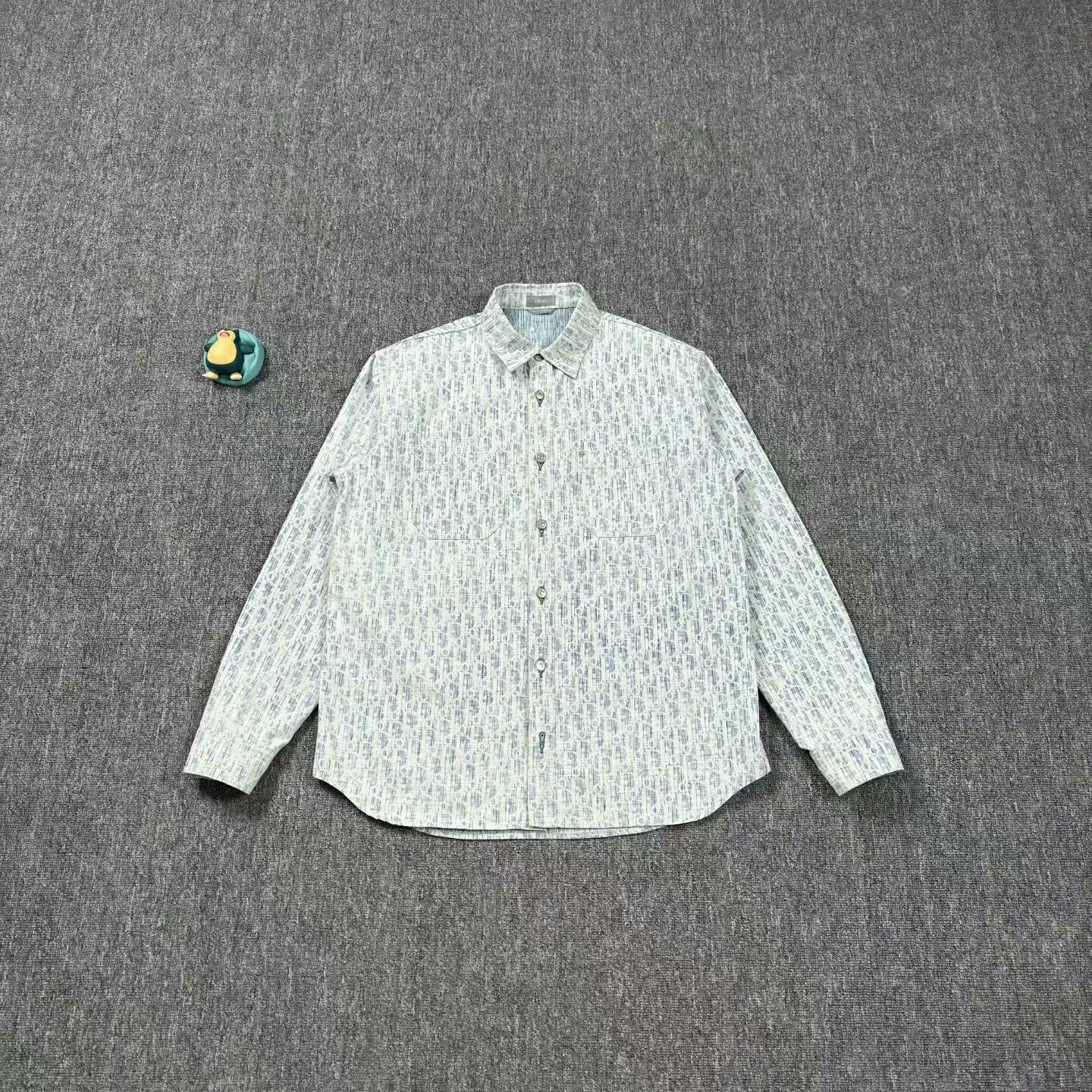 Dior Dior Oblique Blue Printed Shirt Jacket Size US M / EU 48-50 / 2 - 1 Thumbnail