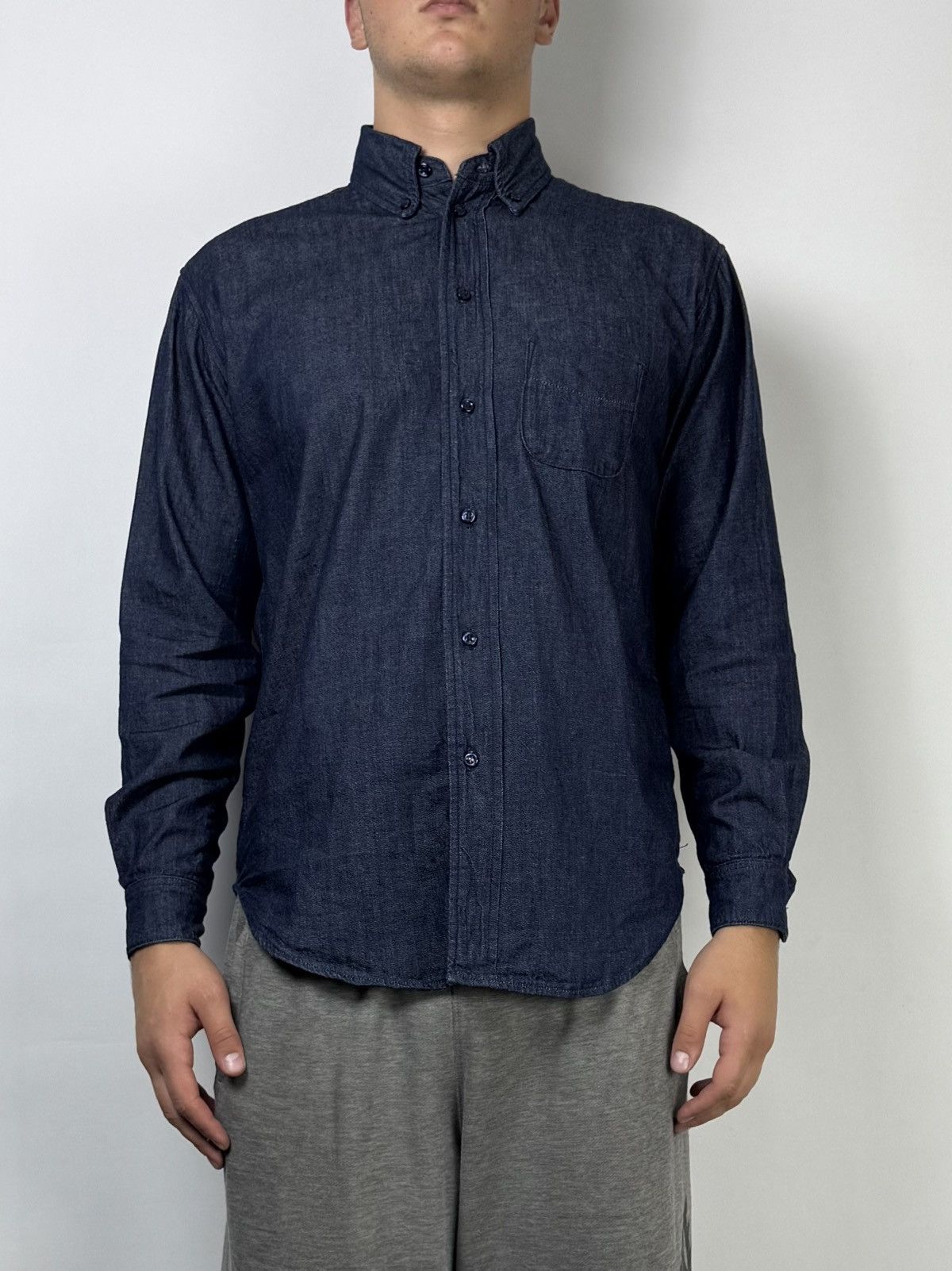 Acne Studios Acne Studios Long Sleeve Pocket Logo Oversize Shirt Size US M / EU 48-50 / 2 - 3 Thumbnail