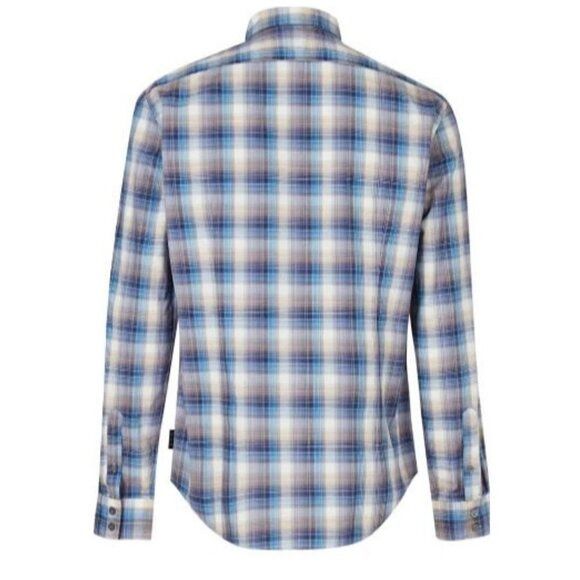 John Varvatos John Varvatos Mens Blue Plaid Collared Lightweight Button Up Size US XXL / EU 58 / 5 - 12 Thumbnail