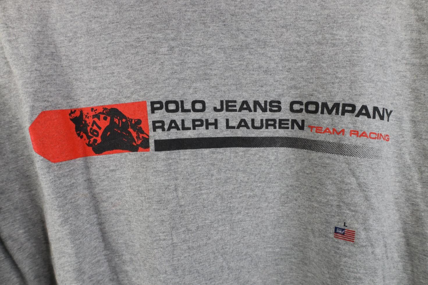 Polo Ralph Lauren Deadstock Vintage 90s Ralph Lauren Bike Long Sleeve T-Shirt Size US L / EU 52-54 / 3 - 4 Thumbnail