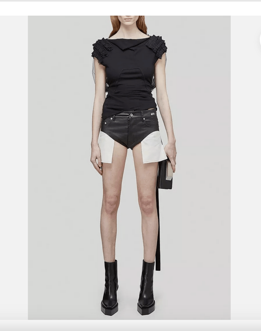 Rick Owens Rick Owens Boat-Neck Sheer Ruffle Top Size S / US 4 / IT 40 - 4 Thumbnail
