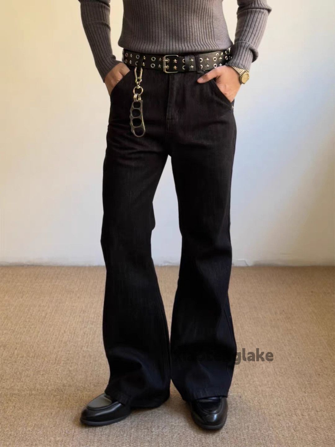 Jean ltx vintage punk grunge bootcut black yuppie y2k jeans Size US 33 - 8 Thumbnail
