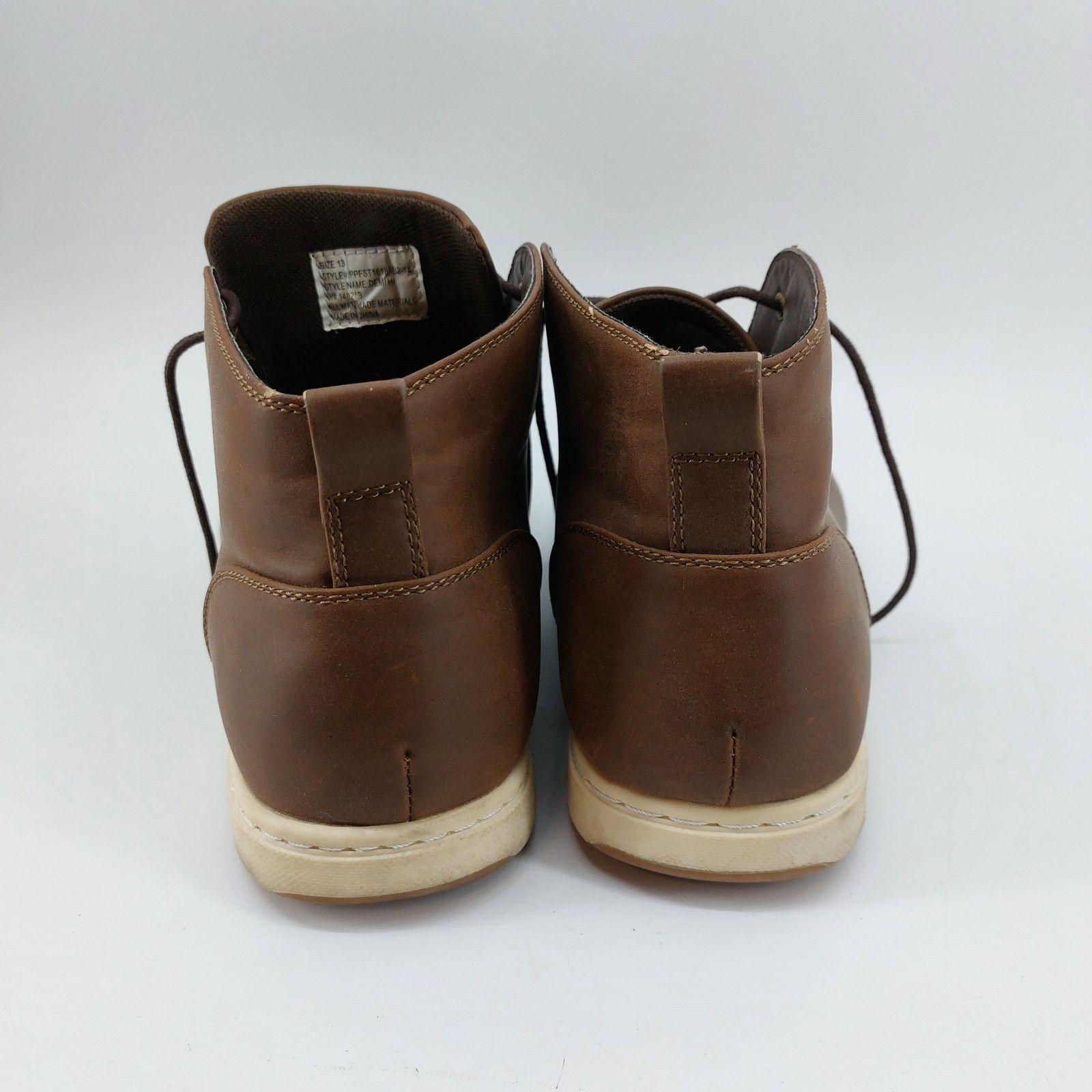 Perry Ellis Perry Ellis Portfolio Men's Brown Lace Up Demi Hi Casual Size US 13 / EU 46 - 7 Thumbnail