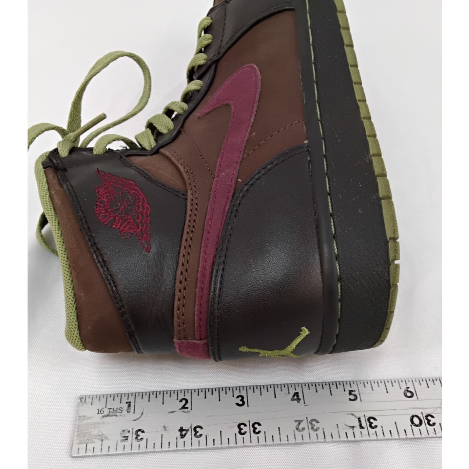 Nike Nike Air Jordan 1 Retro High Top Green/Brown Men's 9 2010 Size US 9 / EU 42 - 12 Thumbnail