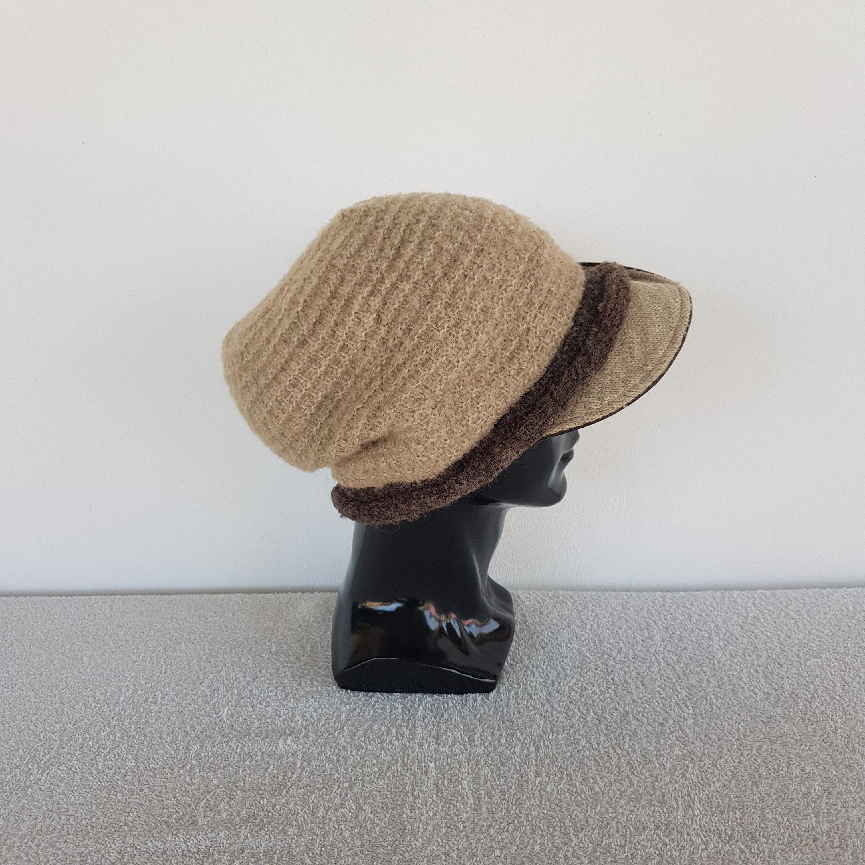 Aran Isles Knitwear Vintage Namiki Beanie Japanese Brim Style Snow Caps Hats. Size ONE SIZE - 3 Thumbnail