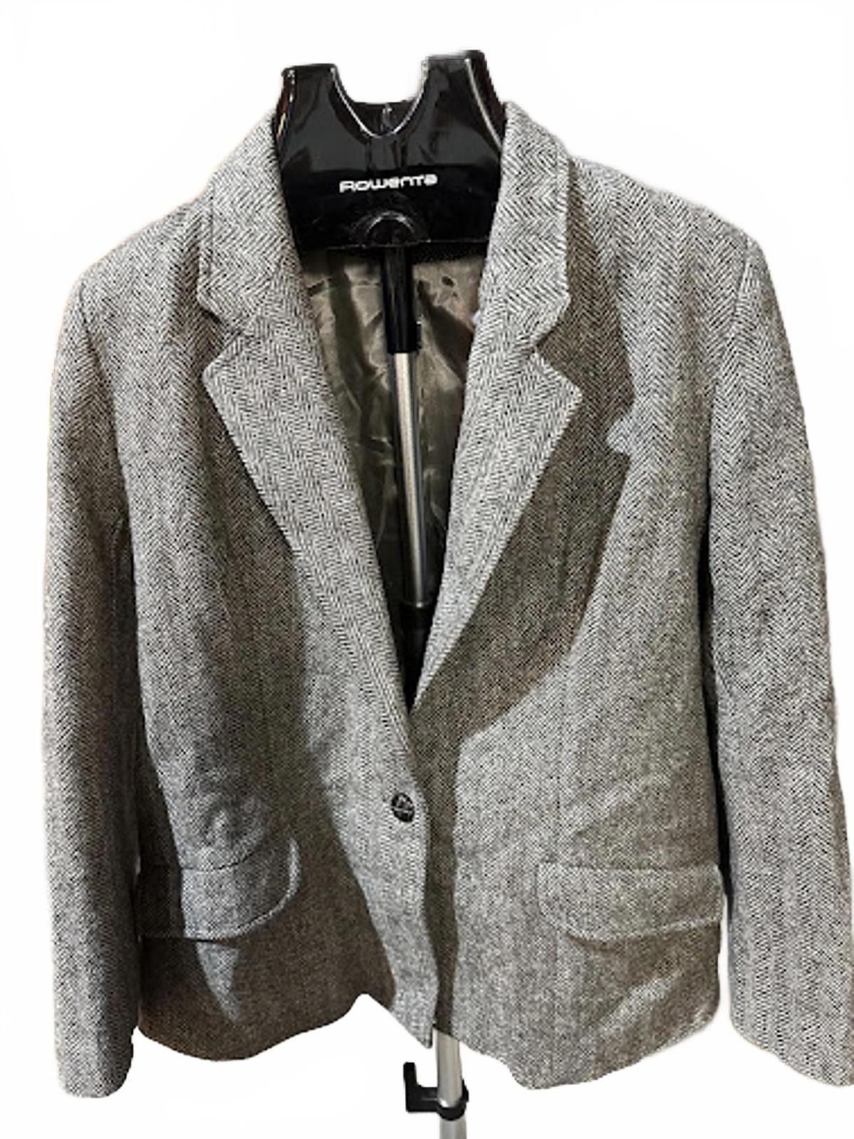 Other Vintage USA Made Herringbone Tweed Blazer Wool Jacket Size 38R - 1 Thumbnail