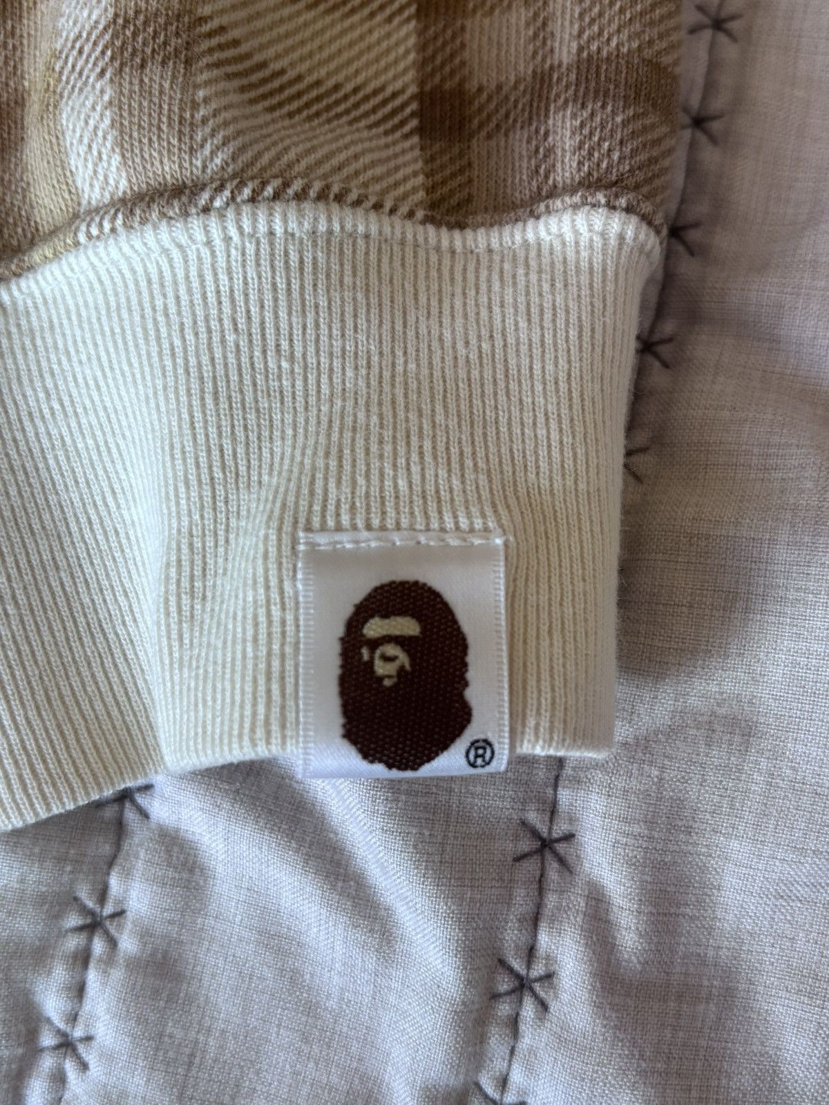 Bape Bape Tan Plaid Full Zip Size US S / EU 44-46 / 1 - 4 Thumbnail