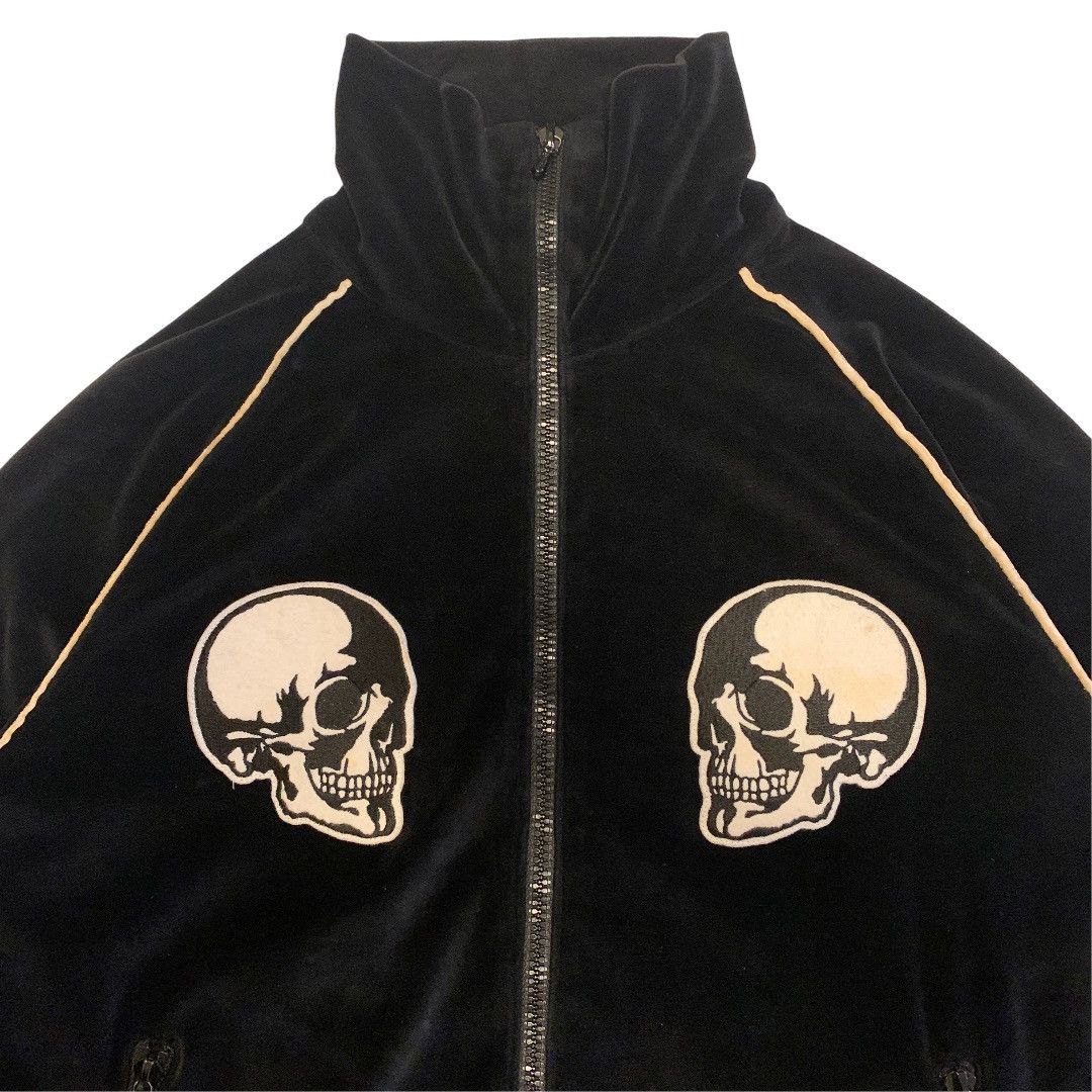 Number (N)ine Number (N)ine 2004SS Double Skull Velour Zip Up