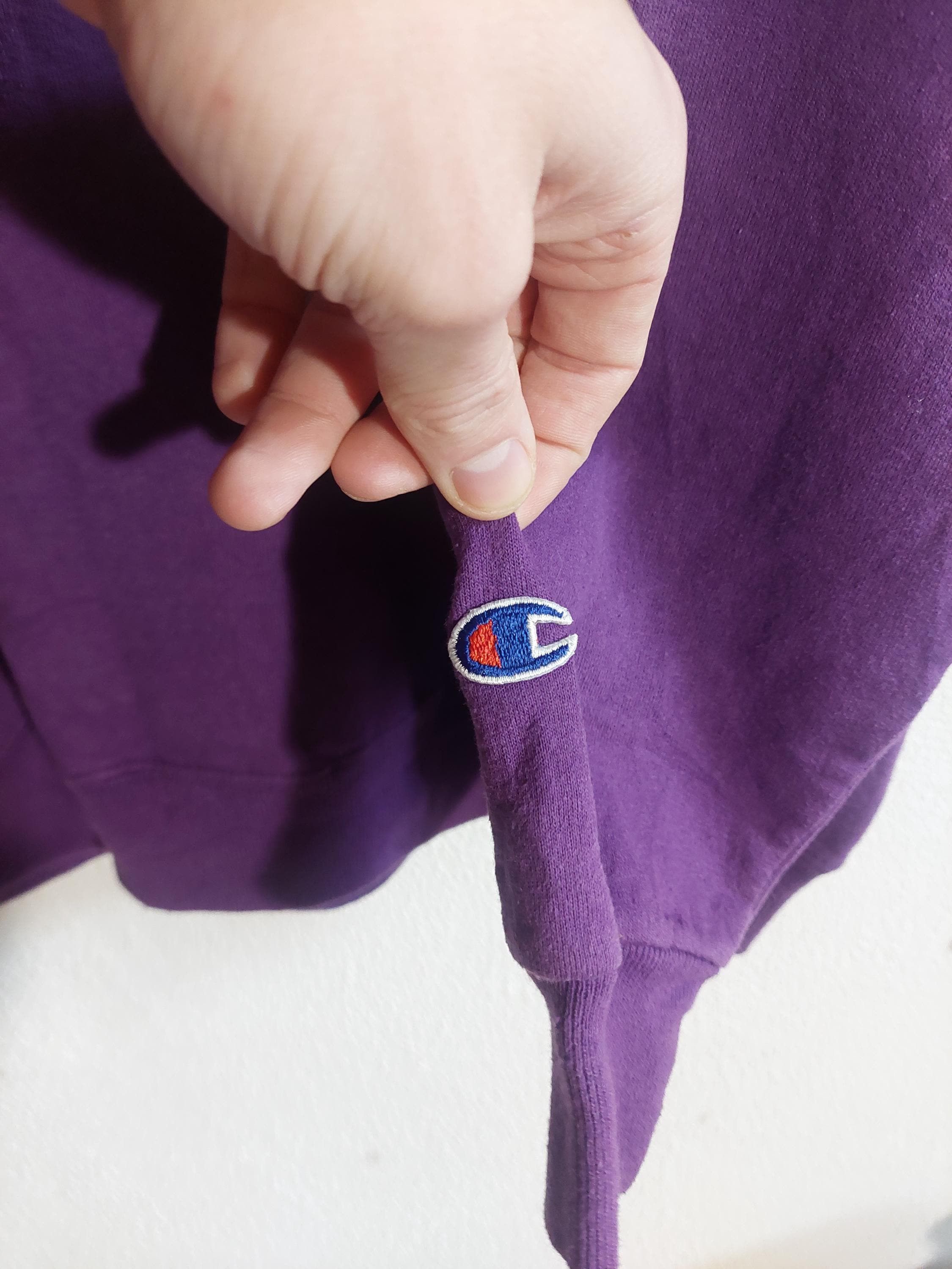 Champion Vintage Champion Purple Pullover Sweatshirt Size XL Size US XL / EU 56 / 4 - 5 Thumbnail