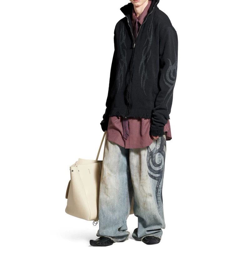 Balenciaga Balenciaga 24 Show Y2k Dragon Zipper Sweater 2502-Nextarrow Size US M / EU 48-50 / 2 - 7 Thumbnail