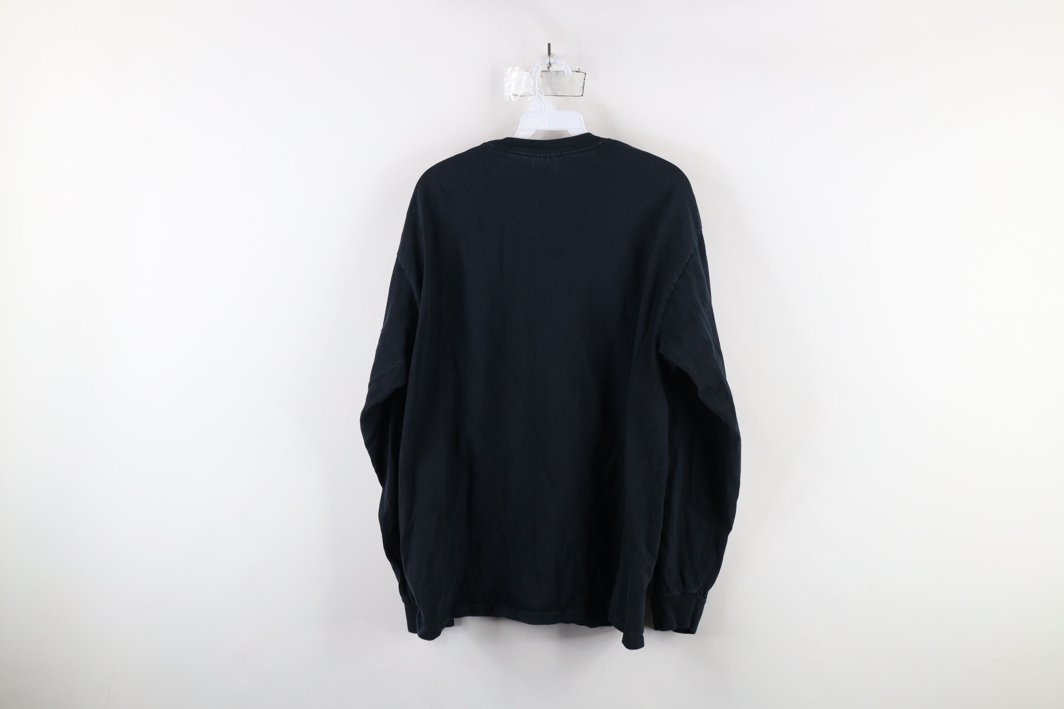 Vintage Vintage 90s Y2K Streetwear Cotton Long Sleeve T-Shirt Black Size US L / EU 52-54 / 3 - 6 Thumbnail