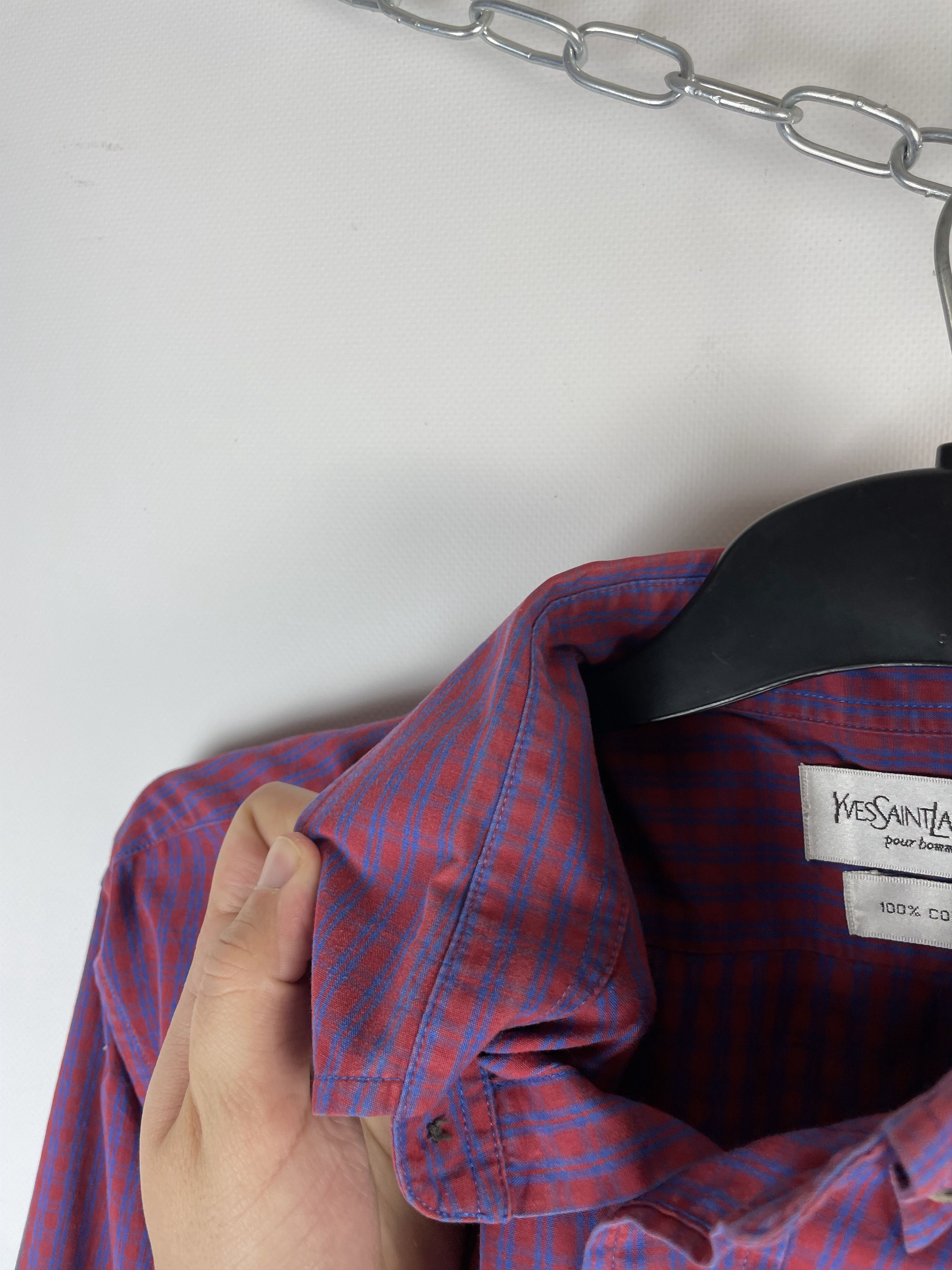 Vintage Vintage YvesSaintLaurent Ysl Pour Homme Button Up Shirt Size US L / EU 52-54 / 3 - 7 Thumbnail