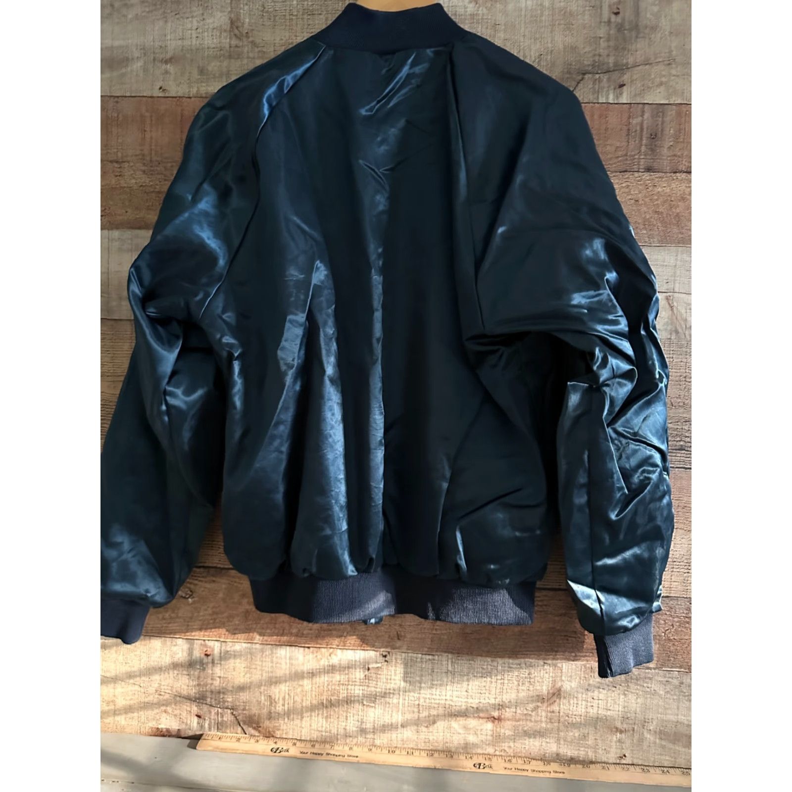 Vintage Auburn Sportswear Jacket L Satin Blue Made in USA Size US L / EU 52-54 / 3 - 2 Thumbnail