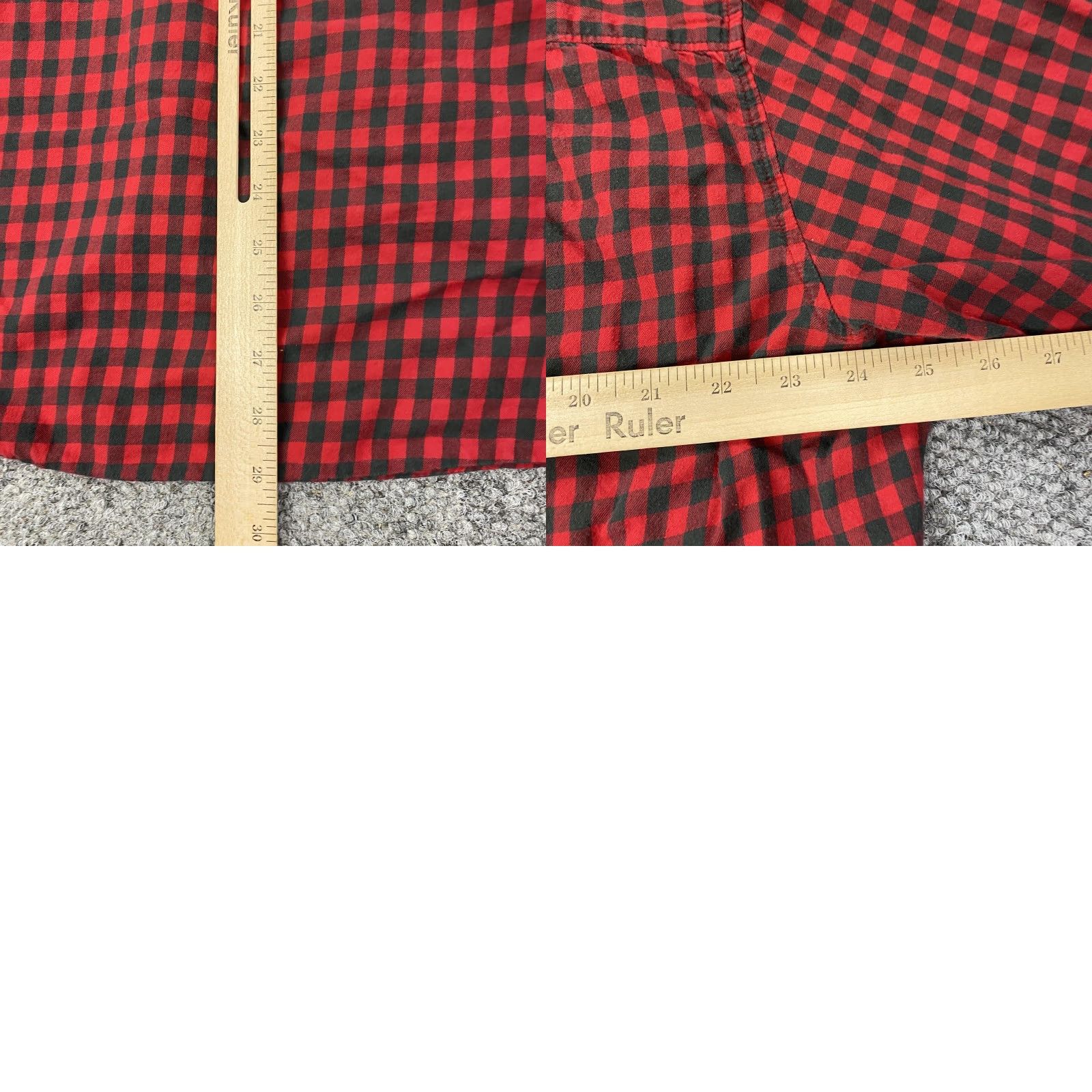 Vintage Woolrich Button Down Shirt Mens 2XL Red Black Plaid Long Sleeve Chest Pocket Size US XXL / EU 58 / 5 - 8 Thumbnail