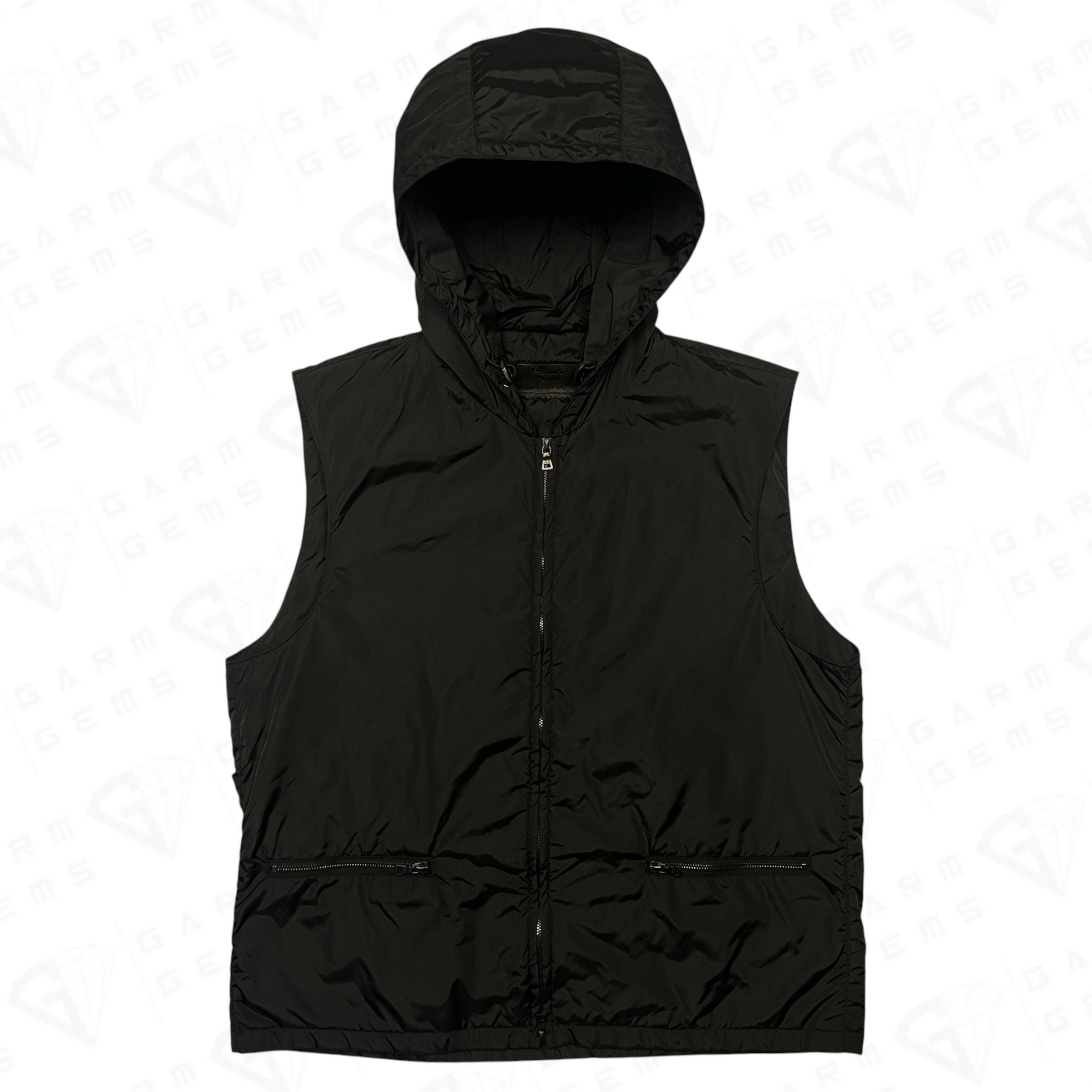 Prada Prada Nylon Hooded Gilet Size US L / EU 52-54 / 3 - 1 Thumbnail