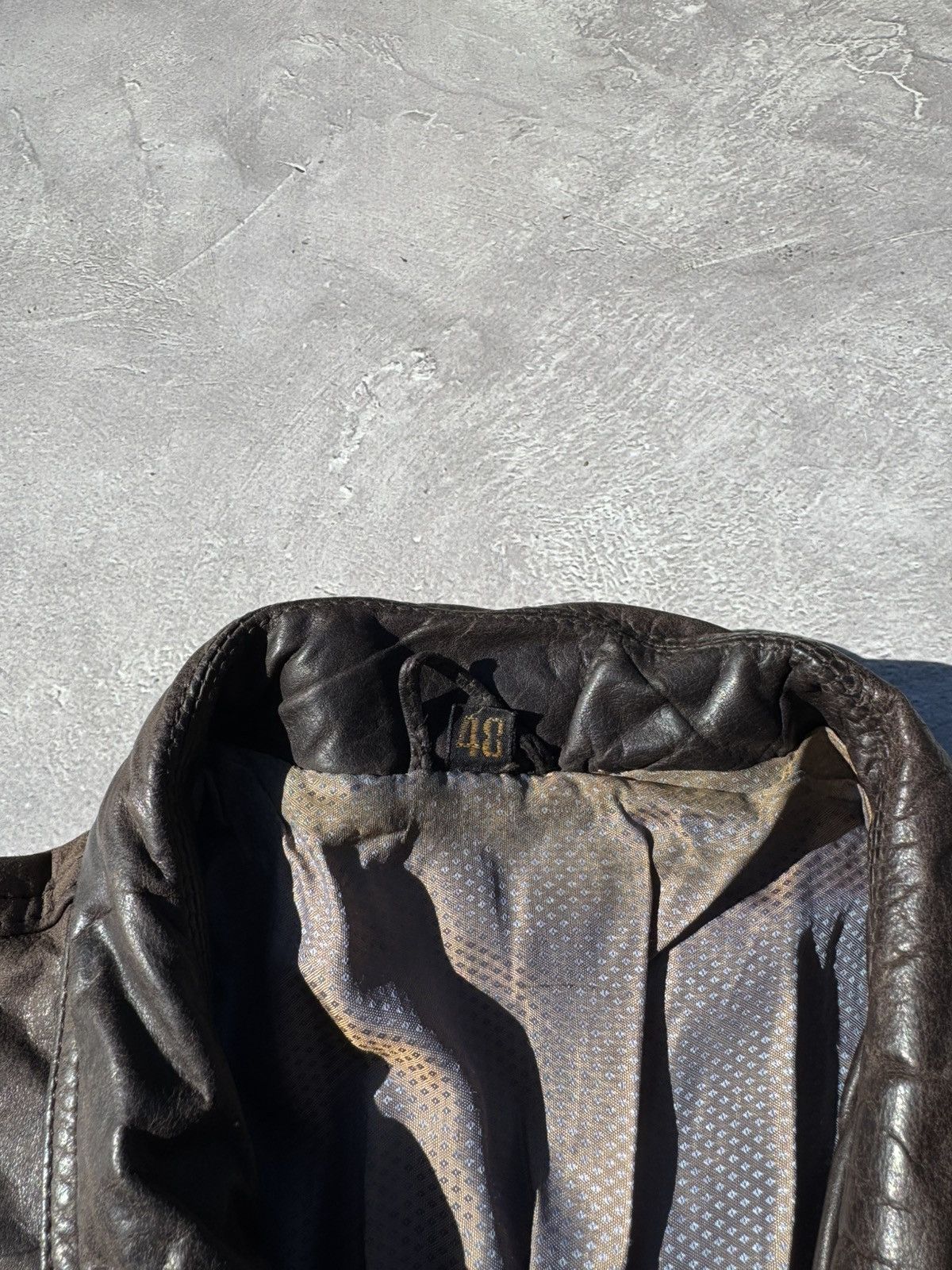 Leather Vintage Distressed Brown Leather Jacket Y2k Size US M / EU 48-50 / 2 - 10 Thumbnail