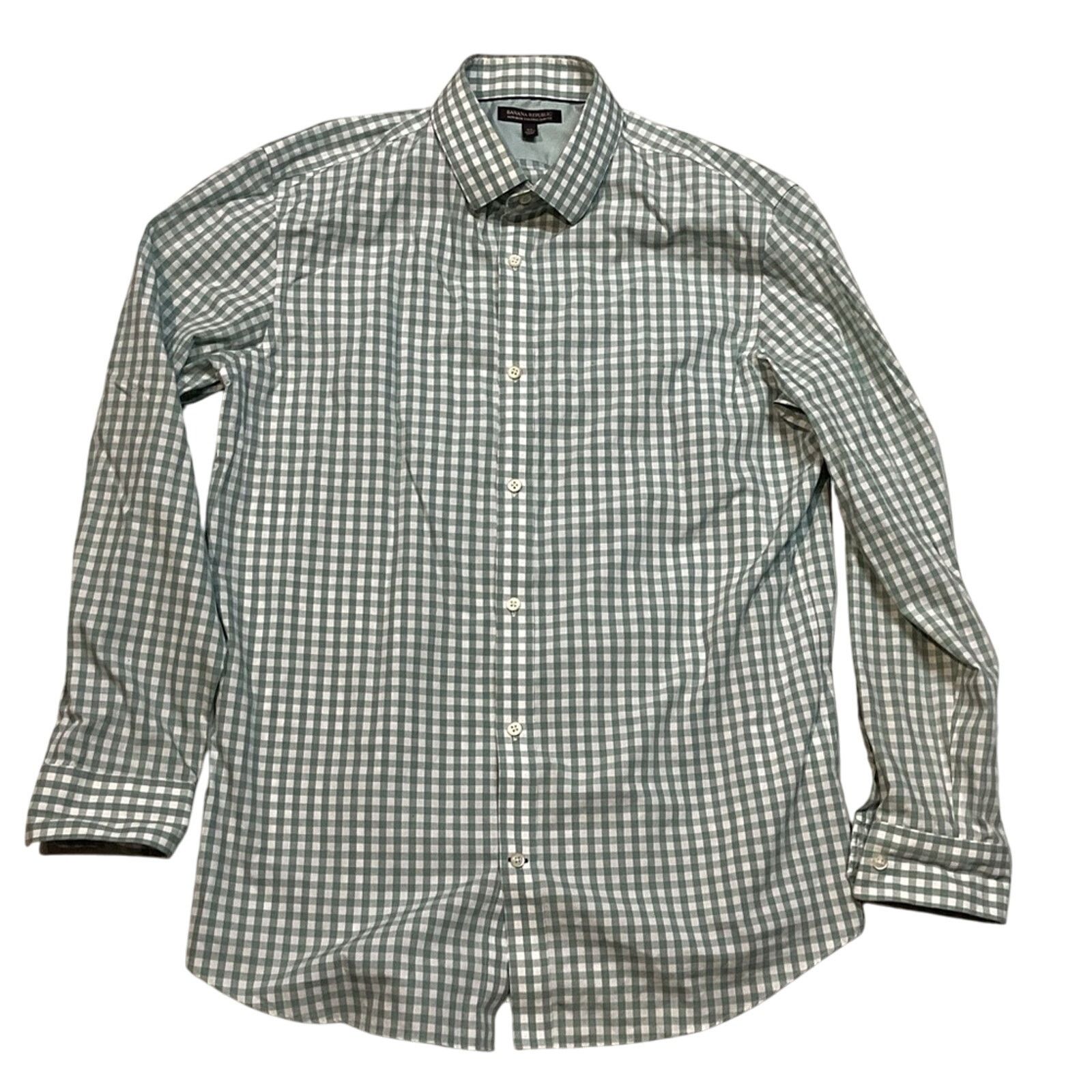 Banana Republic Banana Republic Non Iron Tailored Slim Fit Shirt Size US XL / EU 56 / 4 - 4 Thumbnail