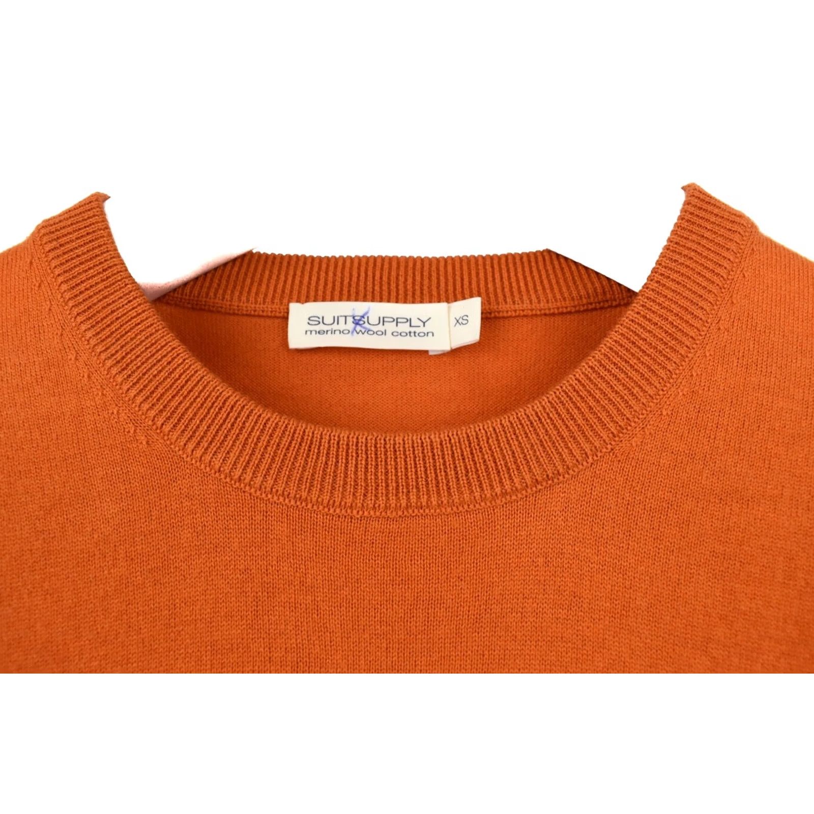 Suitsupply Suitsupply Olympics T-Shirt Women's XS Knitted Merino Wool Stretchy Busting Orange Logo Short Sleeve Round Neck Casual Everyday Mens, Womens, or Girls Size XS / US 0-2 / IT 36-38 - 4 Thumbnail
