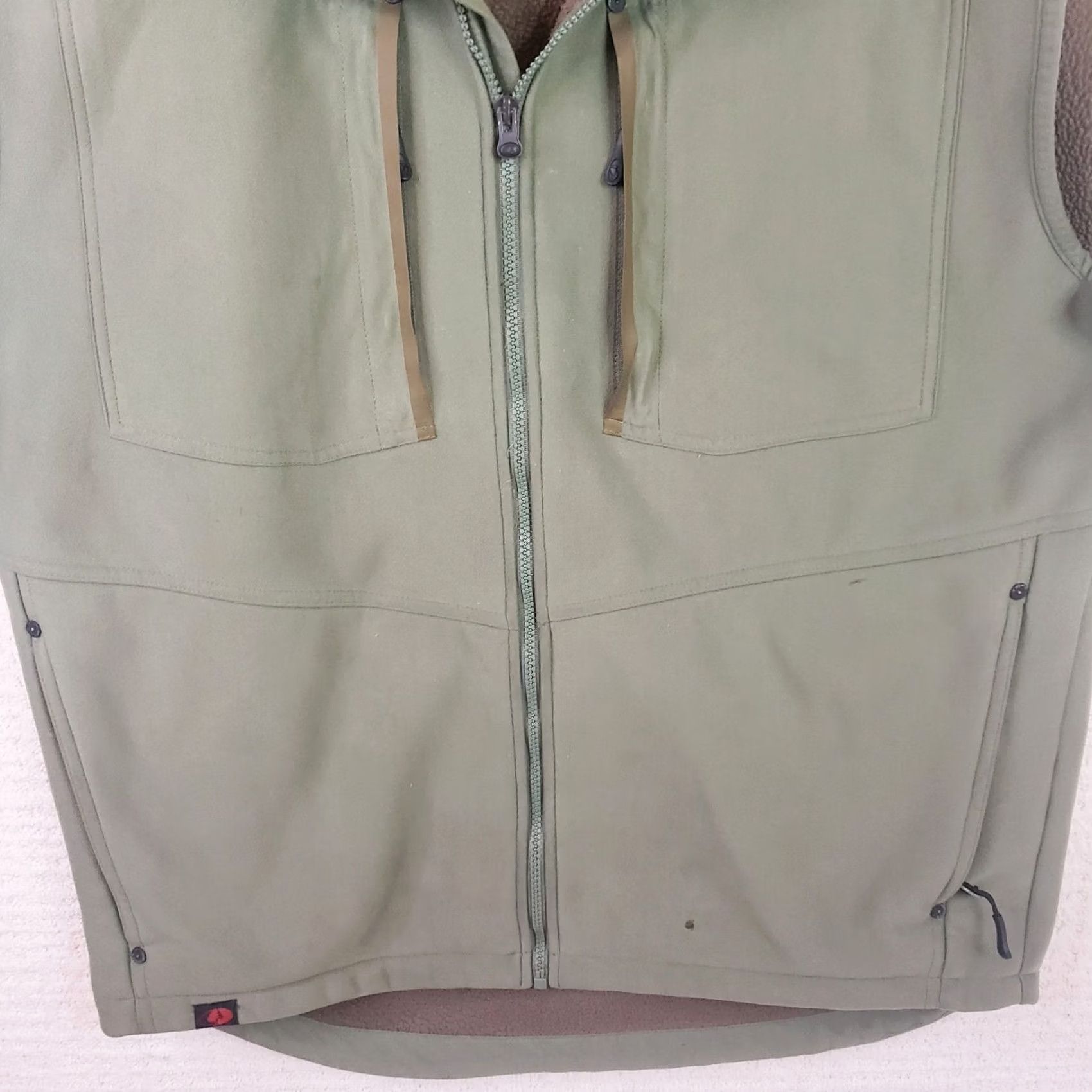 Vintage Mossy Oak Camp Sherpa Vest Mens XL Green Sherpa Lined 4 Zip Pockets Camp Vest Size US XL / EU 56 / 4 - 3 Thumbnail
