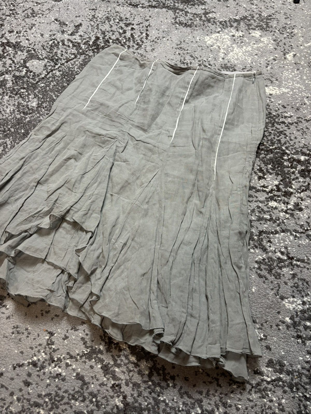 Other Vintage y2k asymmetrical Atmos Opium Midi Skirt Size 25" / US 0 / IT 36 - 2 Thumbnail