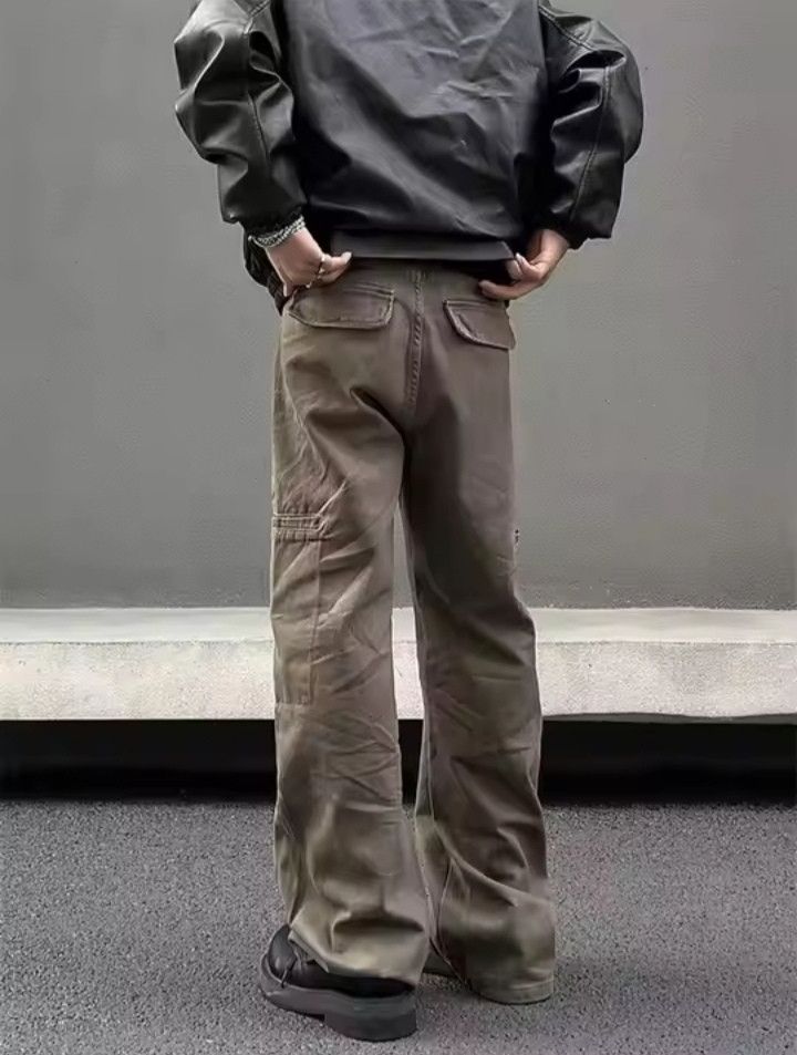 Japanese Brand × Jean Vintage Brown Cargo Washed Jeans Size US 28 / EU 44 - 3 Thumbnail