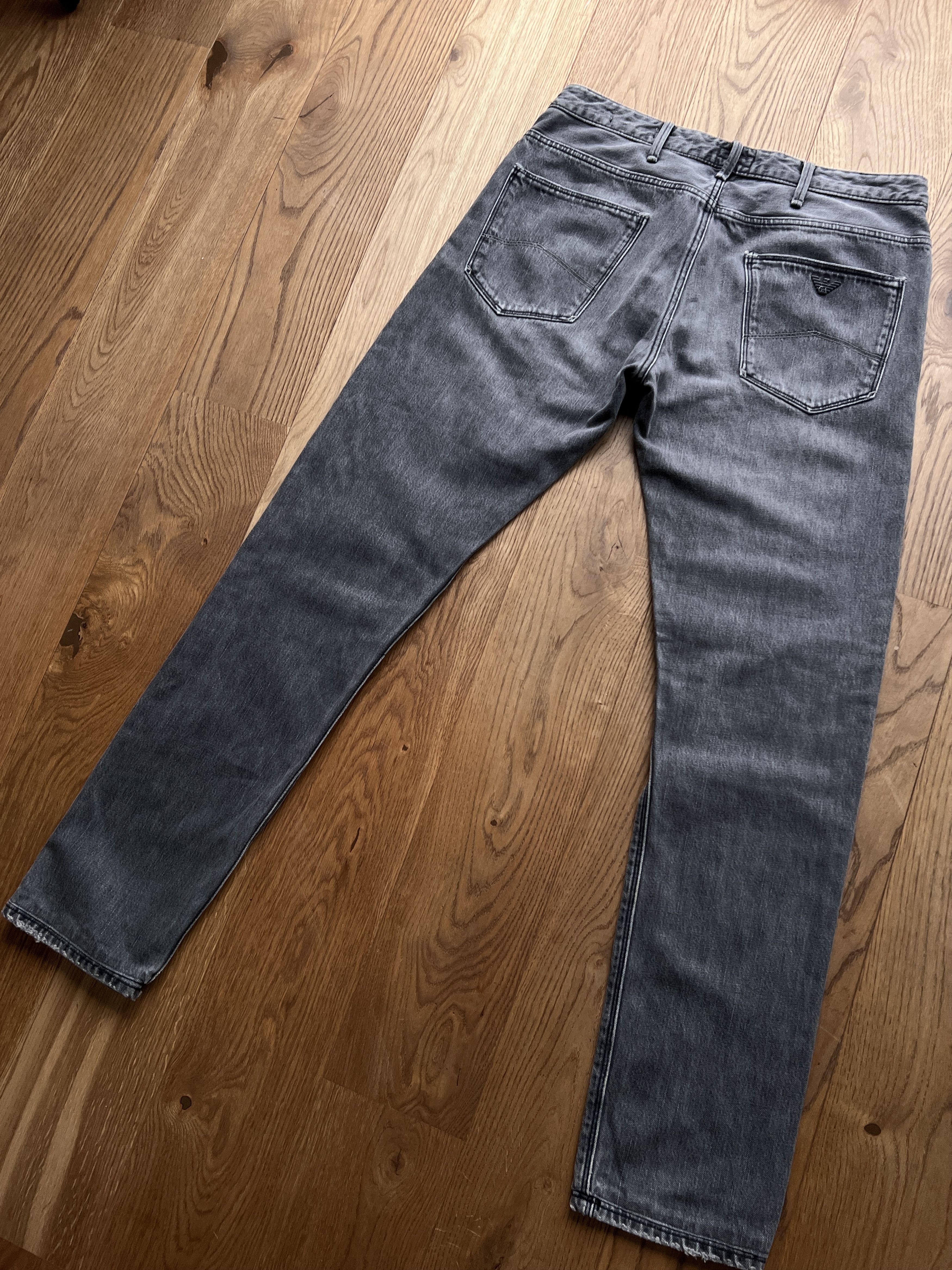 Armani Crazy! Armani jeans black skinny denim stretch slim pants Size US 31 - 8 Thumbnail