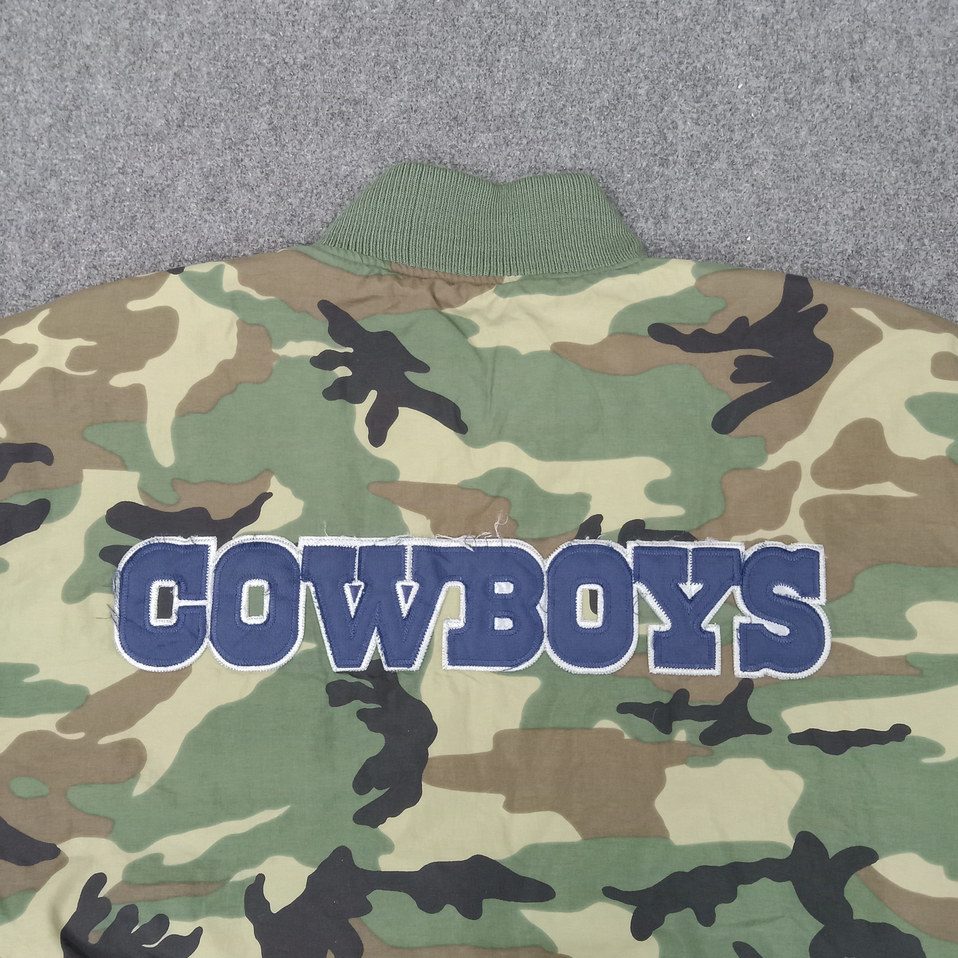 NFL Dallas Cowboys American Football Team Camo Jacket C250N7 Size US XXL / EU 58 / 5 - 2 Thumbnail