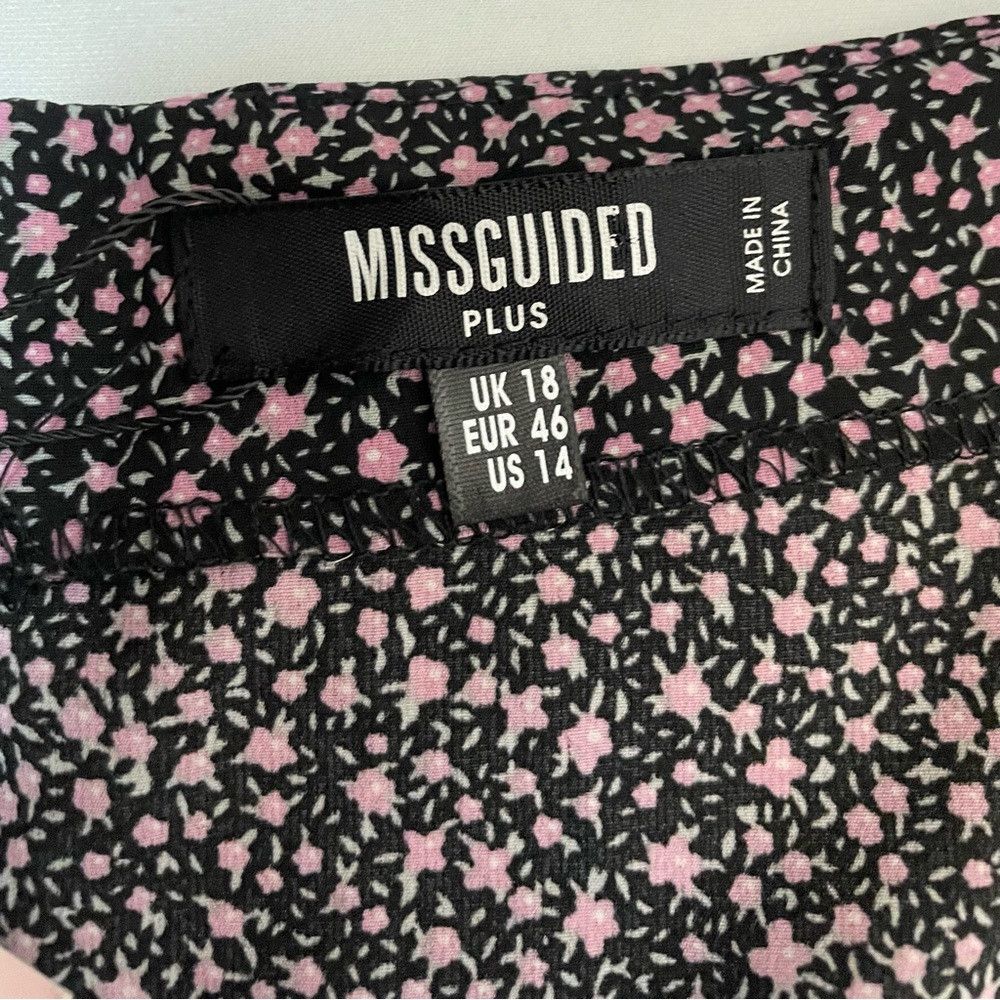 Other NWT New Missguided Mix Print Wrap Floral Short Sleeve Dress Size XL / US 12-14 / IT 48-50 - 8 Thumbnail
