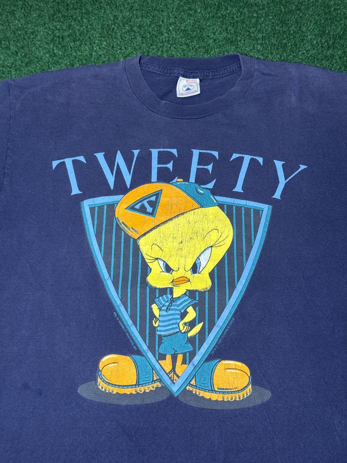 Vintage Tweet Bird Looney Tunes Double Sided L 90s T Shirt Cartoon Size US L / EU 52-54 / 3 - 2 Thumbnail