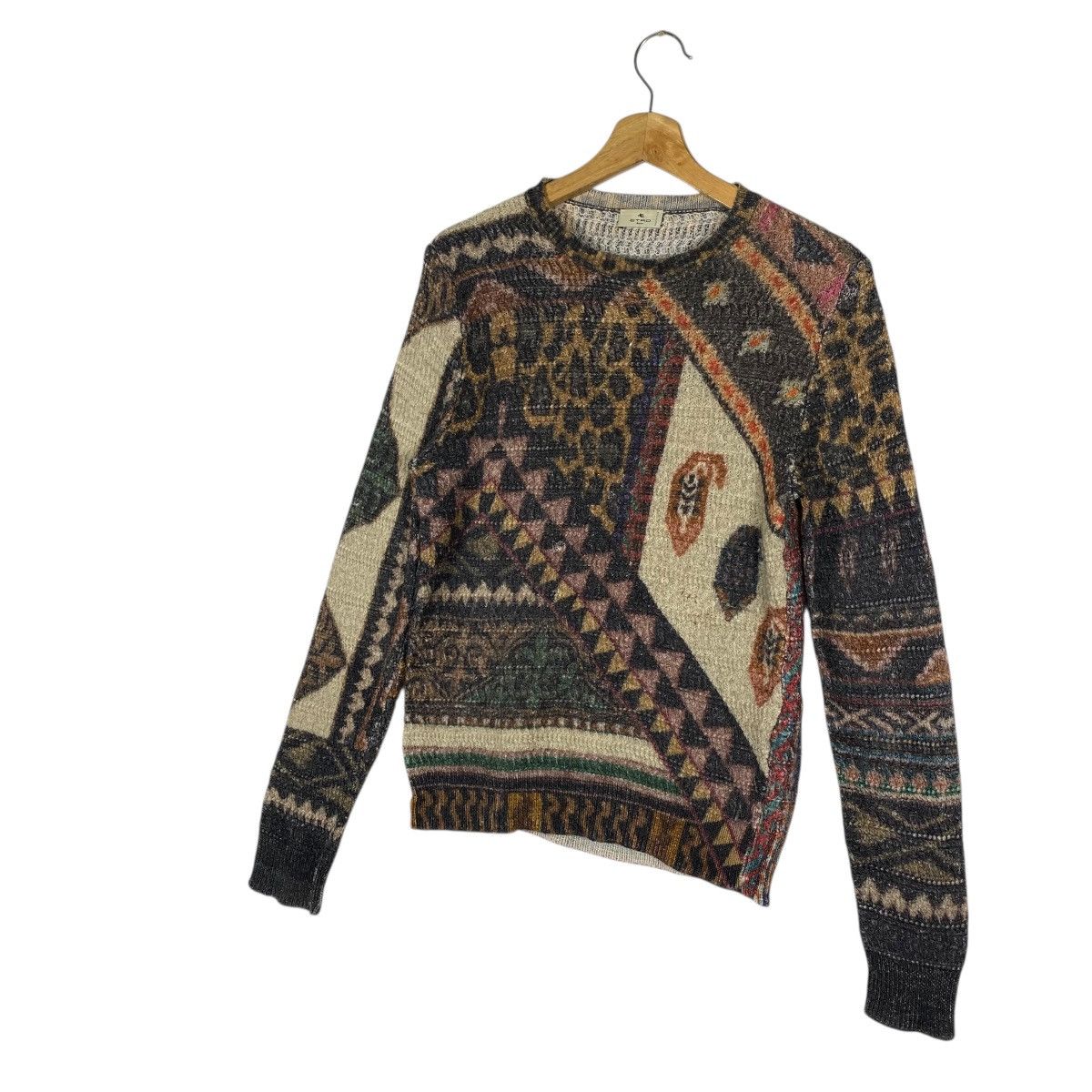Etro Etro Multicolor Geometric and Animal Print Sweater Knit Size M / US 6-8 / IT 42-44 - 6 Thumbnail