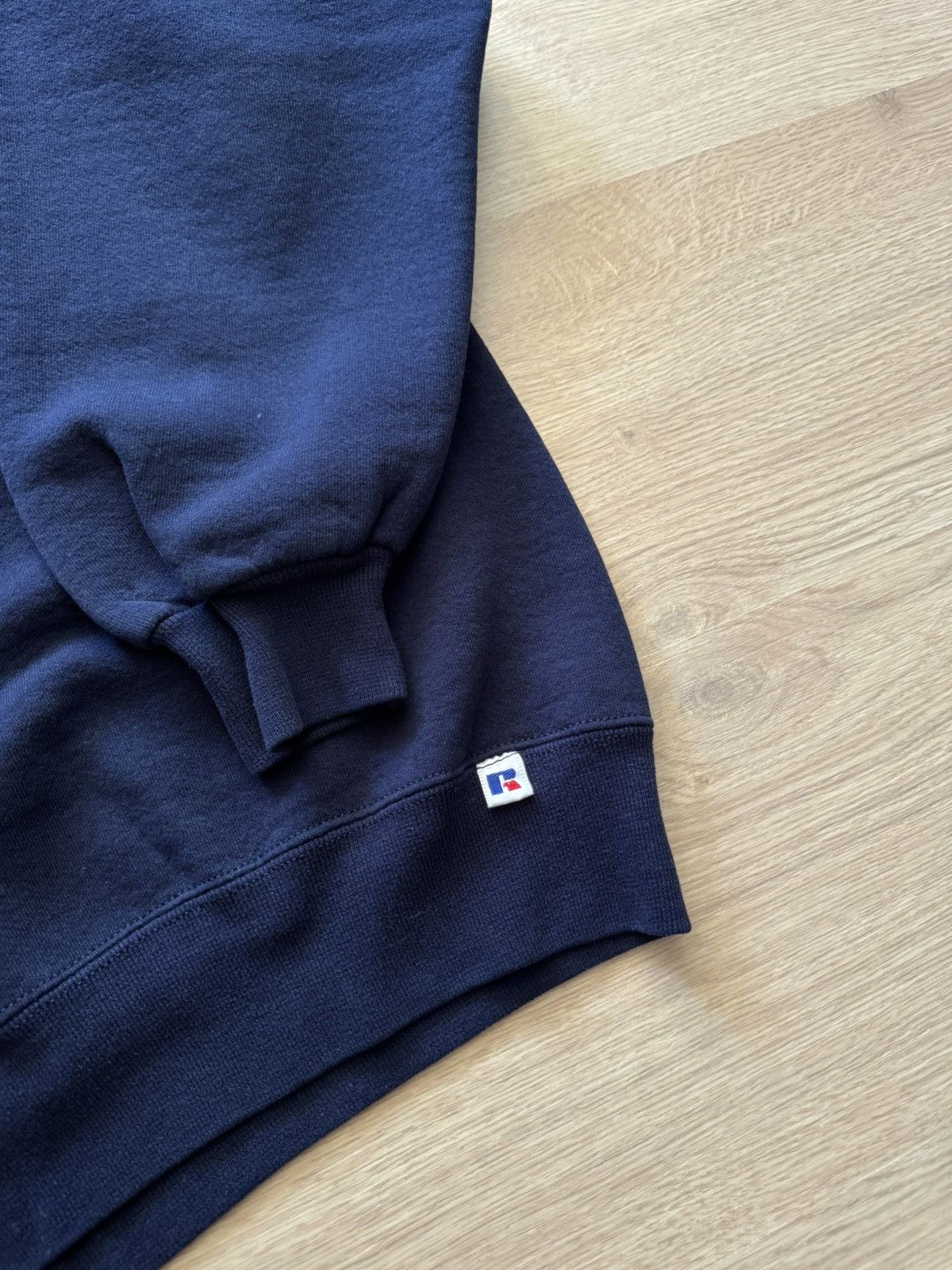 Russell Athletic Vintage 90’s Russell Athletic Navy Blue USA Boxy Sweatshirt Size US XL / EU 56 / 4 - 2 Thumbnail
