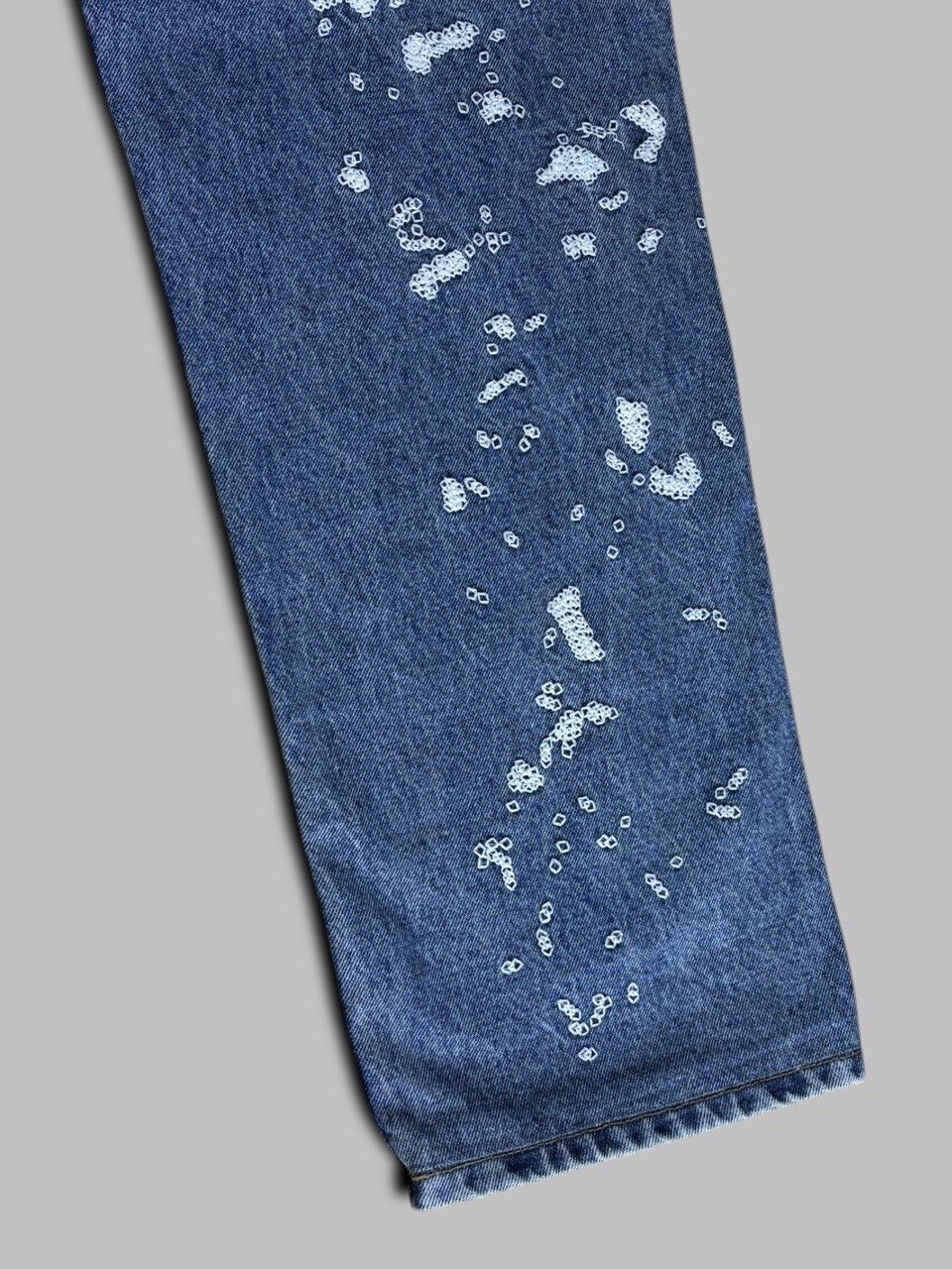 Fugazi Fugazi Chain Splatter Jeans Dark Washed Size US 32 / EU 48 - 10 Thumbnail