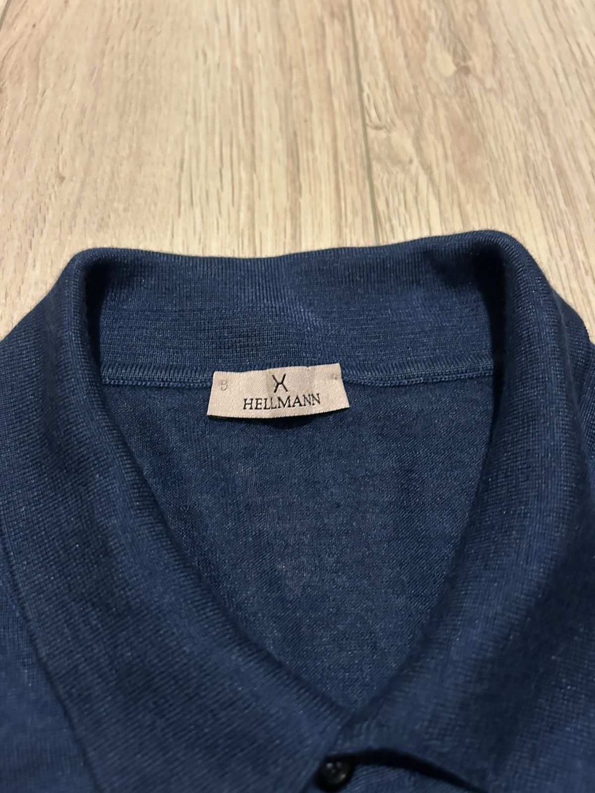 Patrick Hellmann Collection Hellmann long sleeve cashmere polo tee Size US XXL / EU 58 / 5 - 3 Thumbnail