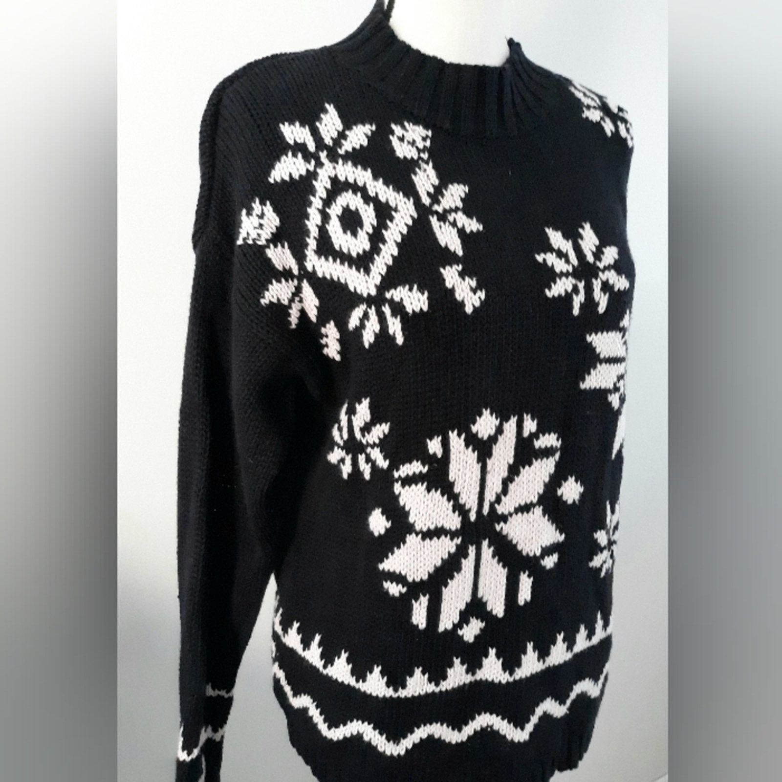 Vintage VTG 90s Chaus Heavy Winter Sweater Size S / US 4 / IT 40 - 3 Thumbnail