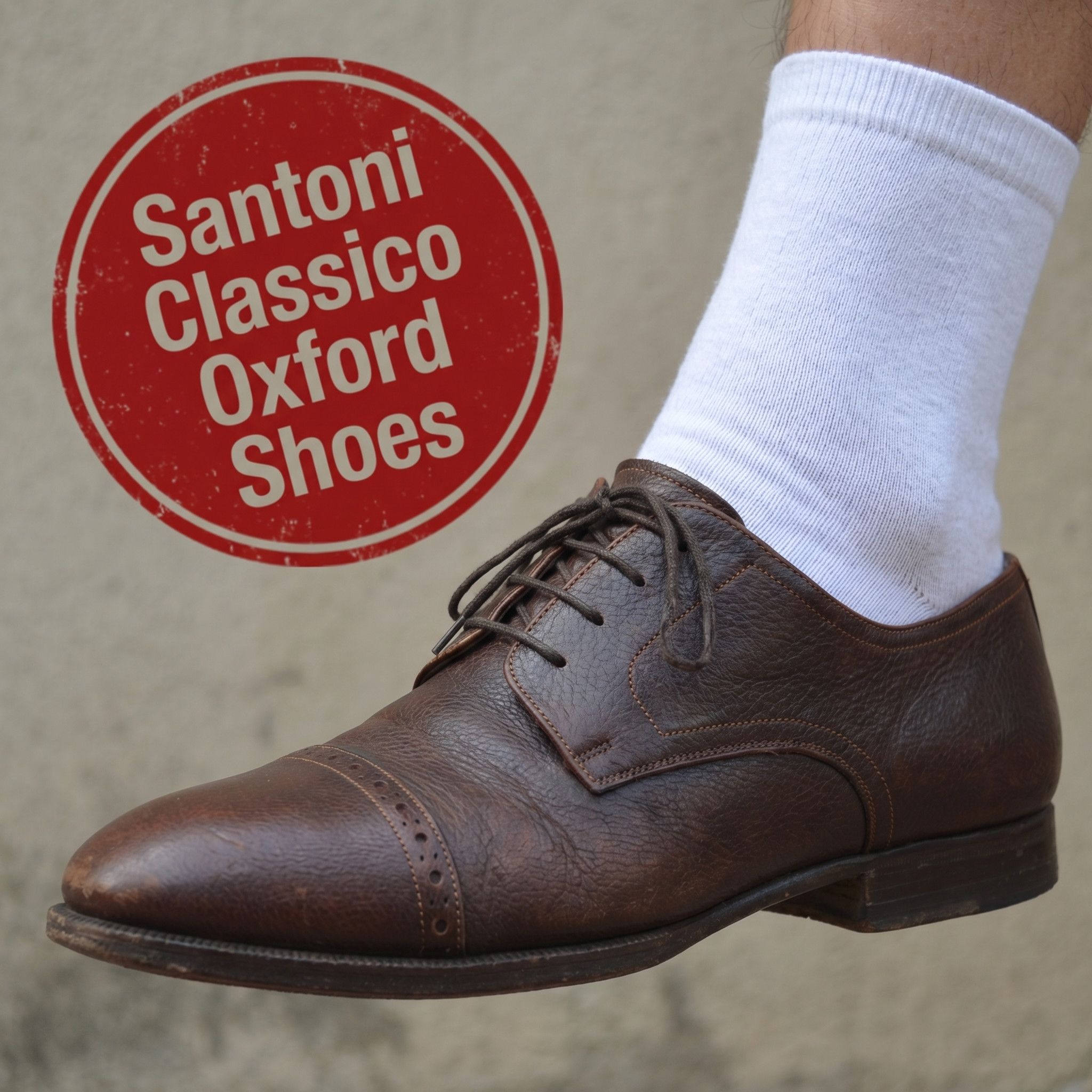 Santoni Santoni Classico Vero Cuoio Italian Cap Toe Oxford Shoes Size US 7.5 / EU 40-41 - 1 Thumbnail