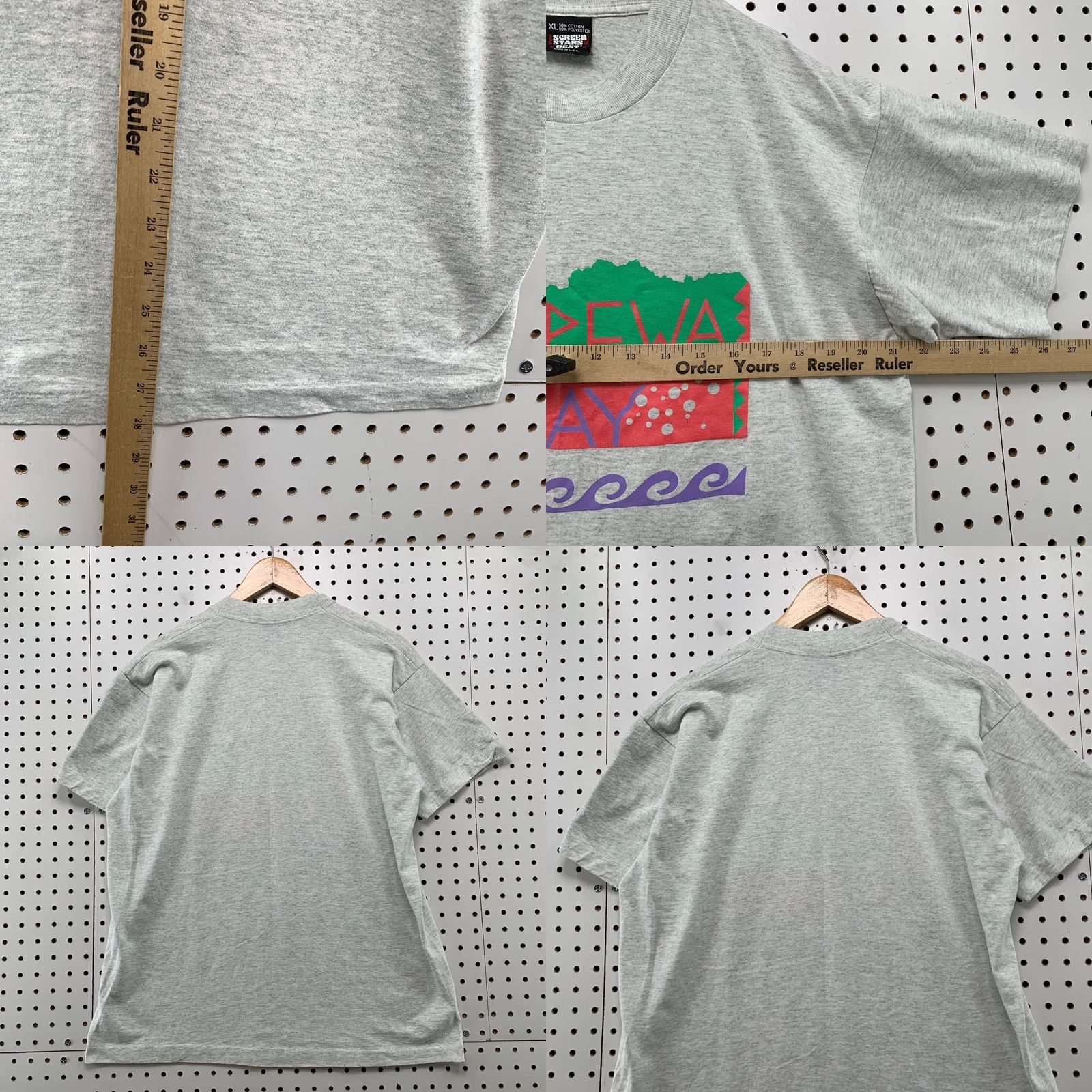 Vintage VINTAGE Chippewa Bay Shirt Mens XL Gray 90s USA Made Shirt Size US XL / EU 56 / 4 - 8 Thumbnail