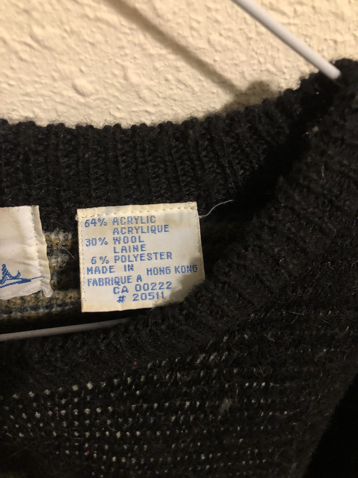 Vintage Vintage Y2K Fiori Blu Wool Knit Pullover Sweater Size US M / EU 48-50 / 2 - 6 Thumbnail