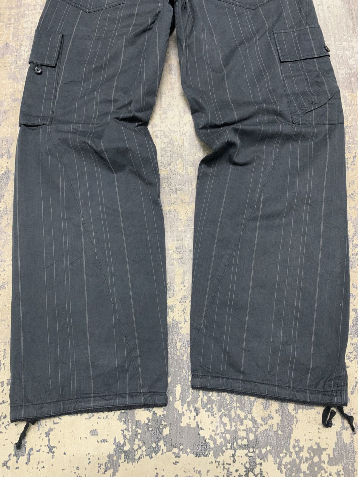 PPFM Archival PPFM Pinstripe Baggy Parachute Cargo Pants Grommet Size US 32 / EU 48 - 11 Thumbnail