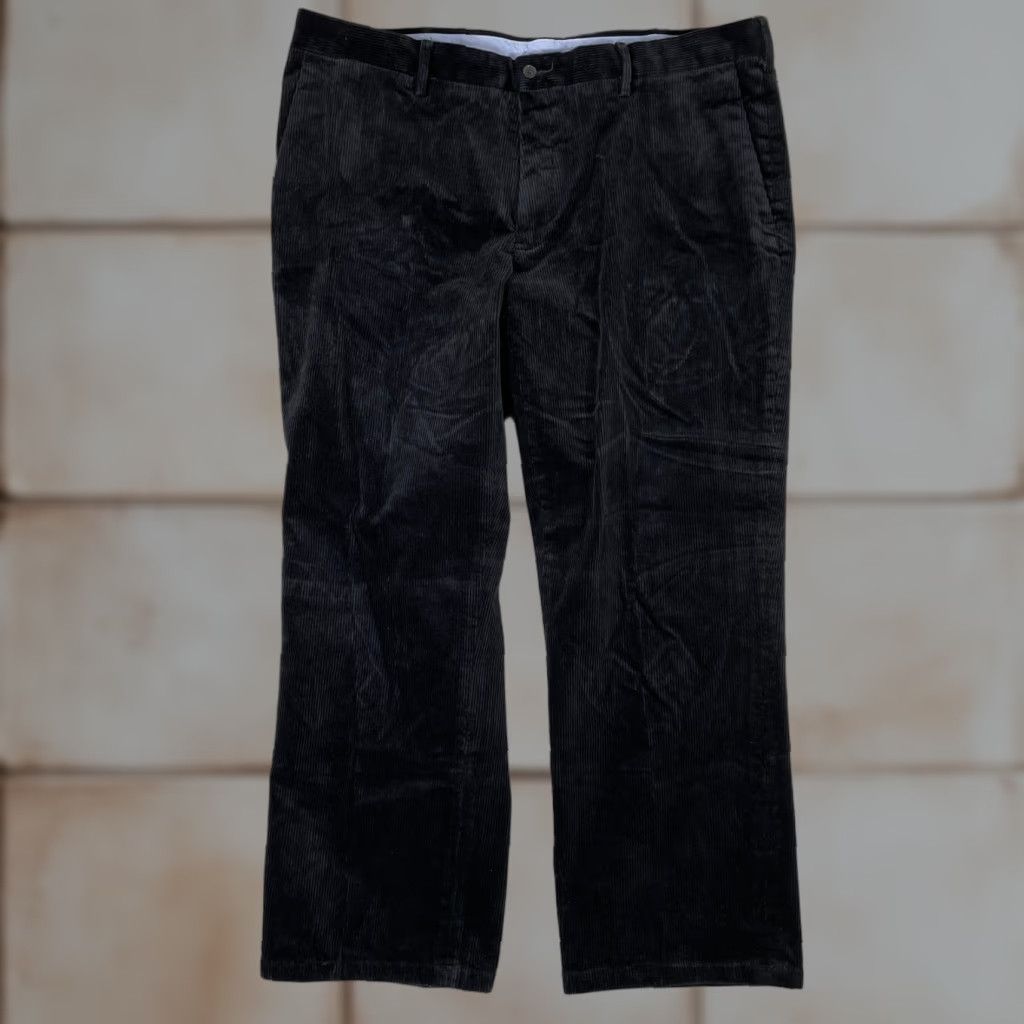 Polo Ralph Lauren Polo Ralph Lauren Corduroy Pants Mens 38x32 Black Classic Fit Hem Size US M / EU 48-50 / 2 - 1 Thumbnail