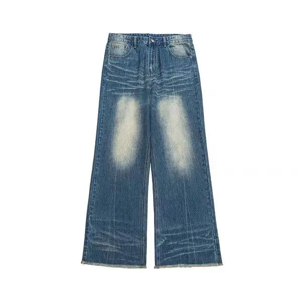 Japanese Brand VIBE High Street Micro Flare Vintage Frayed Edge Jeans Size US 34 / EU 50 - 5 Thumbnail