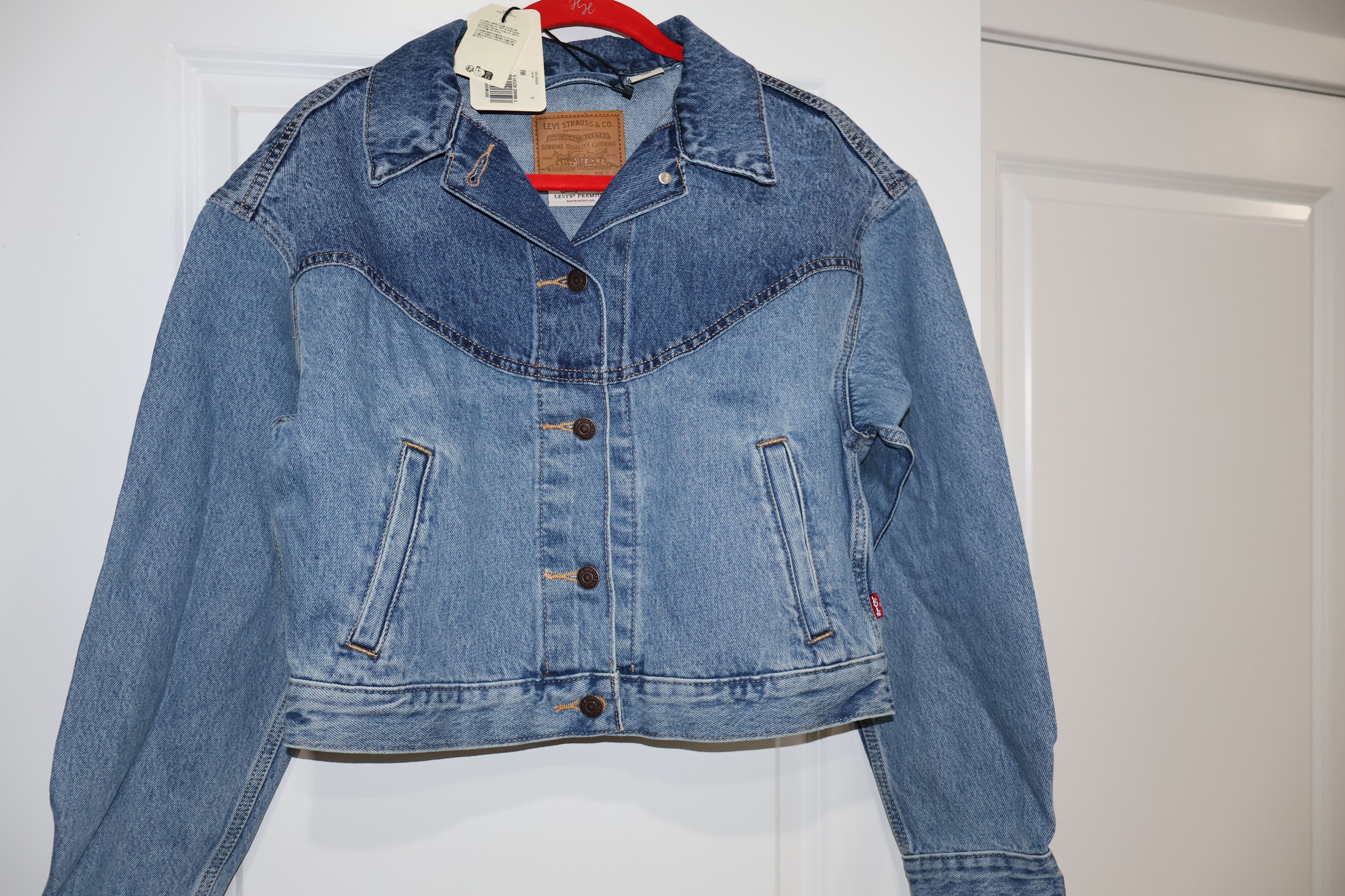 Levi's Levi’s Shrunken ’90s Western Jacket Medium Indigo Denim Size S / US 4 / IT 40 - 6 Thumbnail
