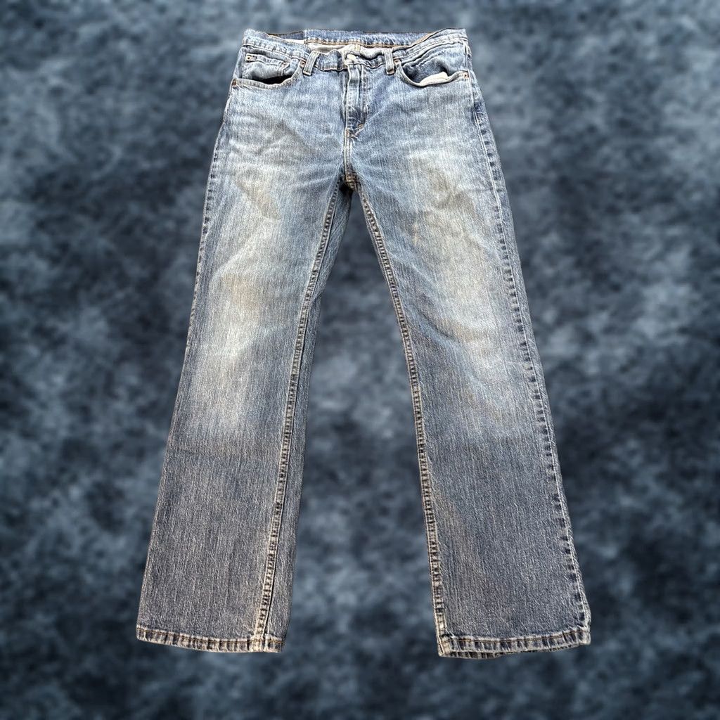 Levi's Levi's 527 Jeans Mens 33x28 Blue Bootcut Medium Wash Stretch Denim Western Cowboy USA 5-Pocket Regular Mens Jeans Size US 33 - 1 Thumbnail