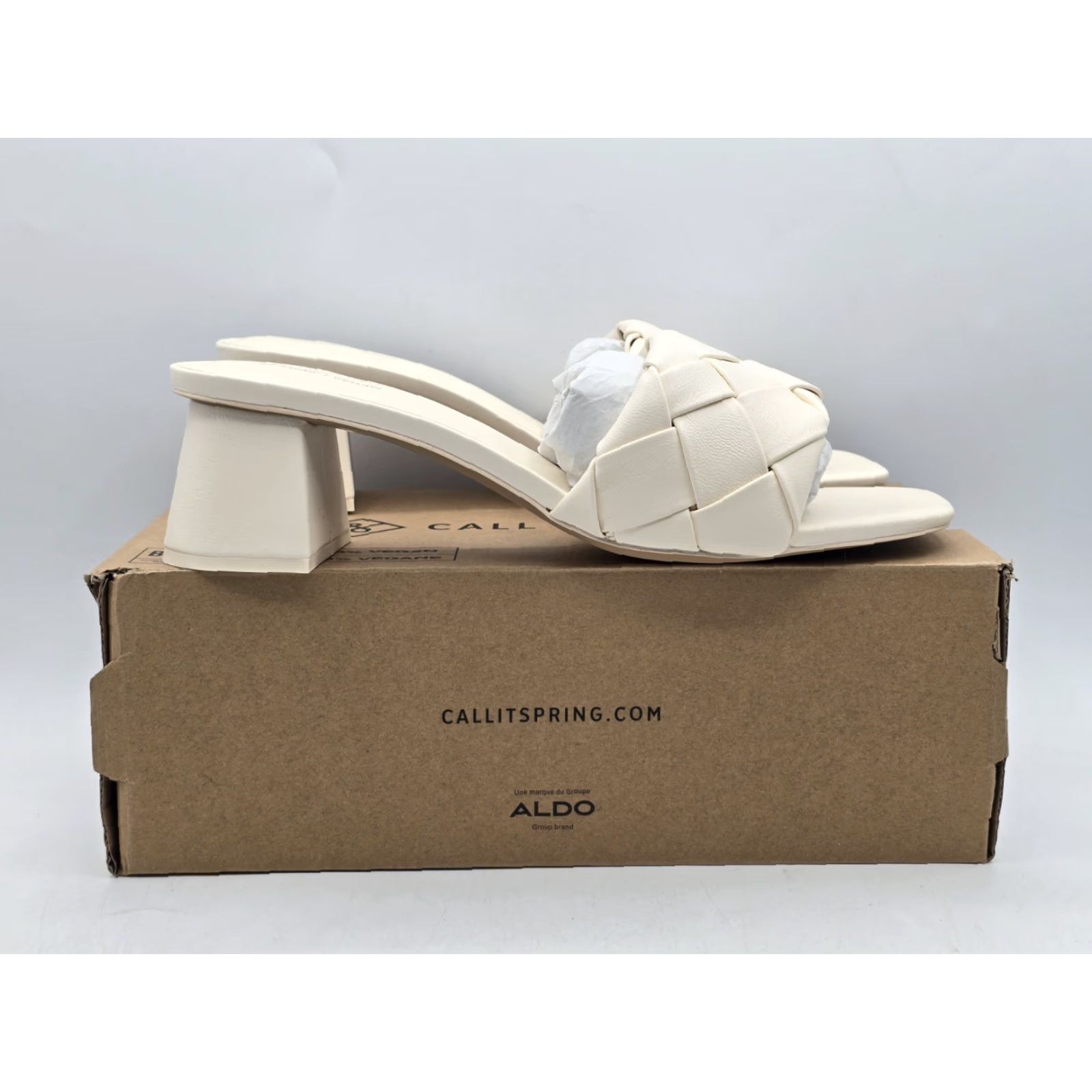 Call It Spring Call It Spring Women's Dreaamy Heeled Sandal Sz 10B(M) - Cream Shoe Womens Pump Open Toe Ankle Strap Block Heel Vintage? Size US 5 / IT 35 - 4 Thumbnail