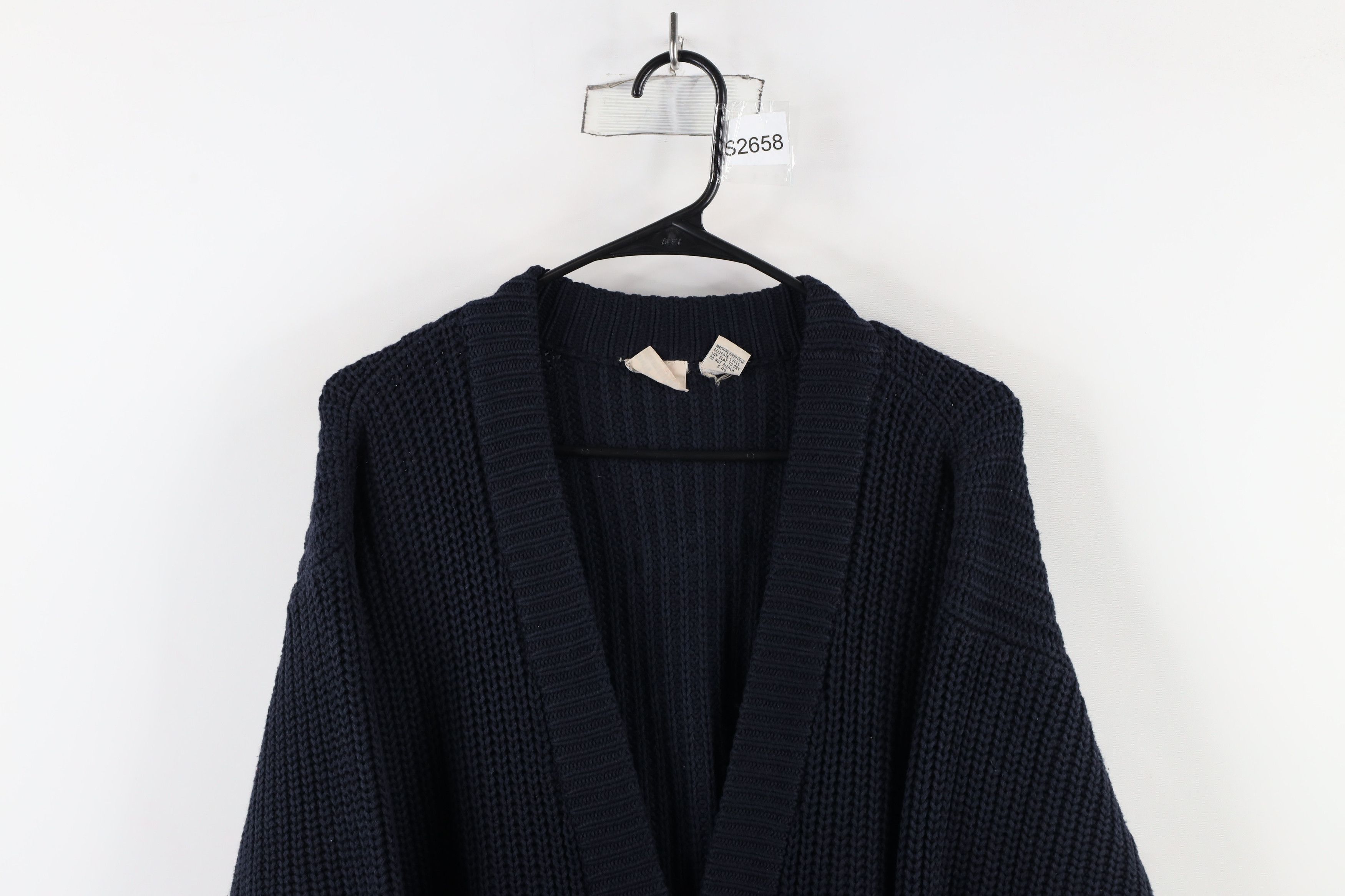 Vintage Vintage 90s Streetwear Fit Ribbed Knit Cardigan Sweater Size M / US 6-8 / IT 42-44 - 2 Thumbnail