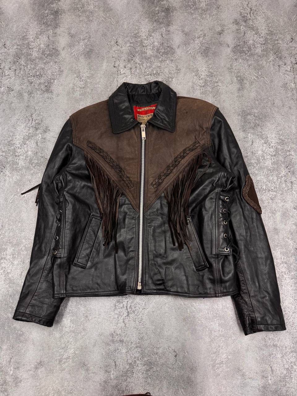 Other Master's Men Leather Jacket Black Western Vintage Genuine Size US M / EU 48-50 / 2 - 1 Thumbnail
