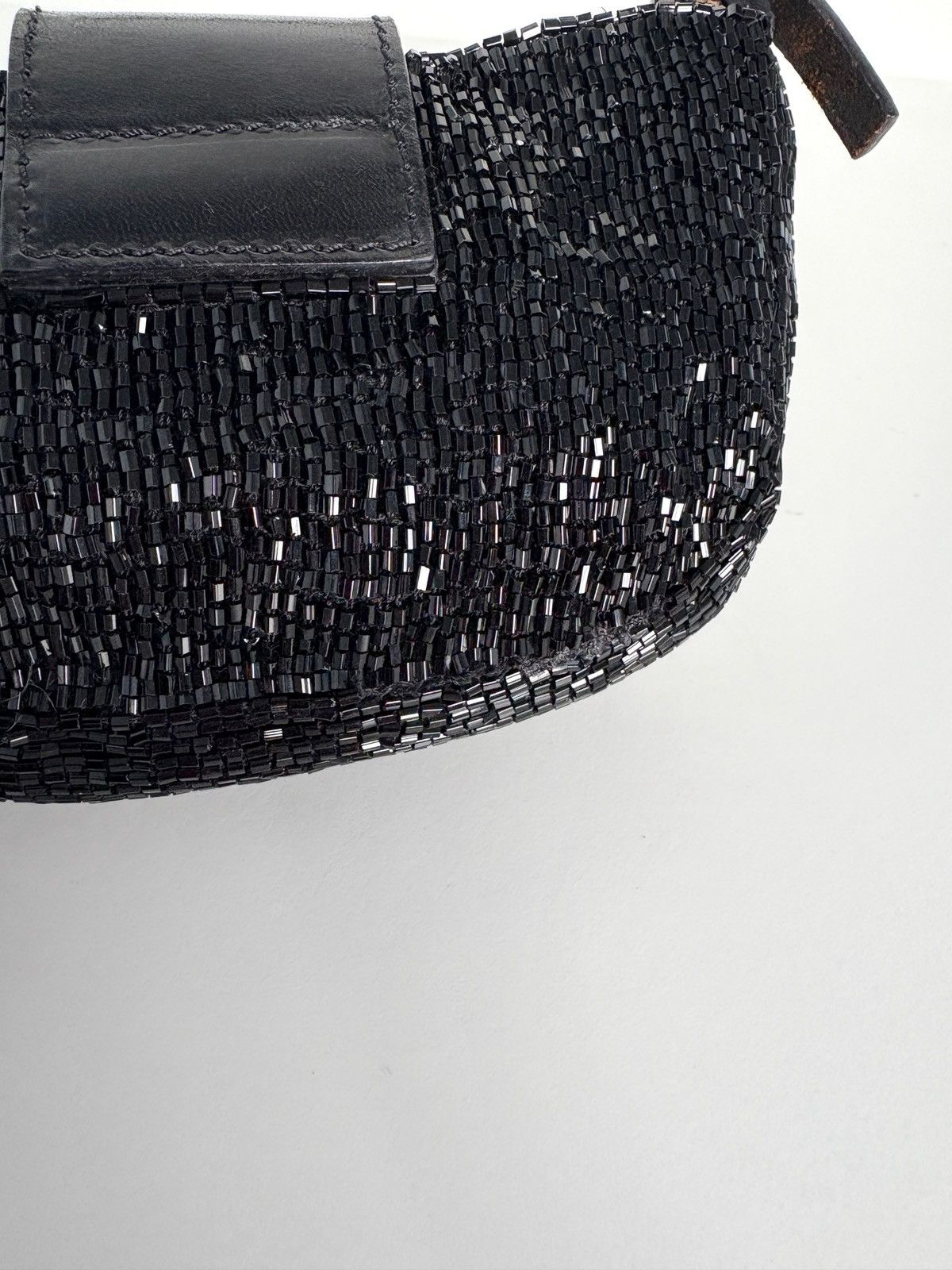 Fendi Fendi Black Beaded Mini Croissant Size ONE SIZE - 3 Thumbnail