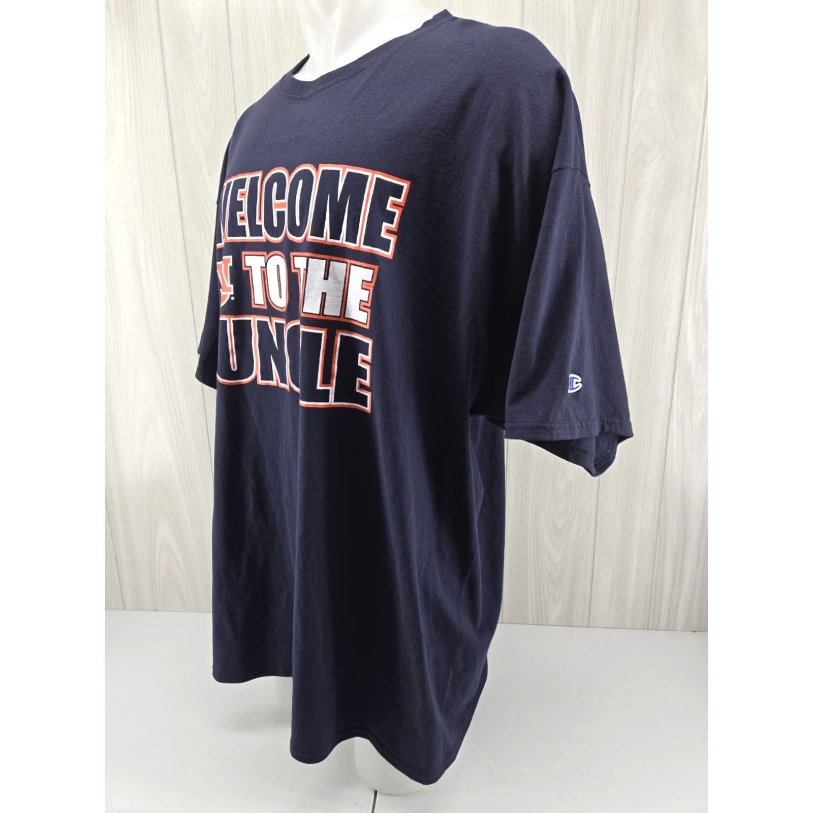 Champion Auburn Tigers Welcome to the Jungle Champion Men's T-Shirt 3XL Blue Short Sleeve Graphic Tee Regular Cotton Size US XXL / EU 58 / 5 - 4 Thumbnail